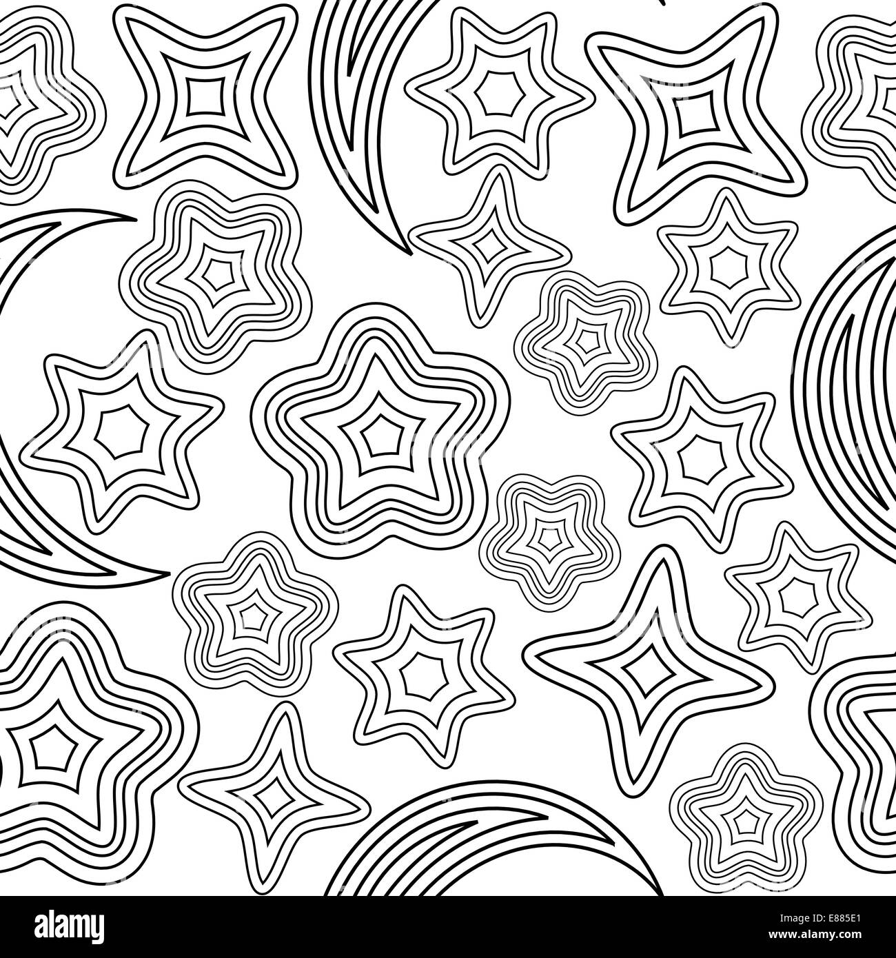 Seamless pattern with stars Stock Vector Image & Art - Alamy
