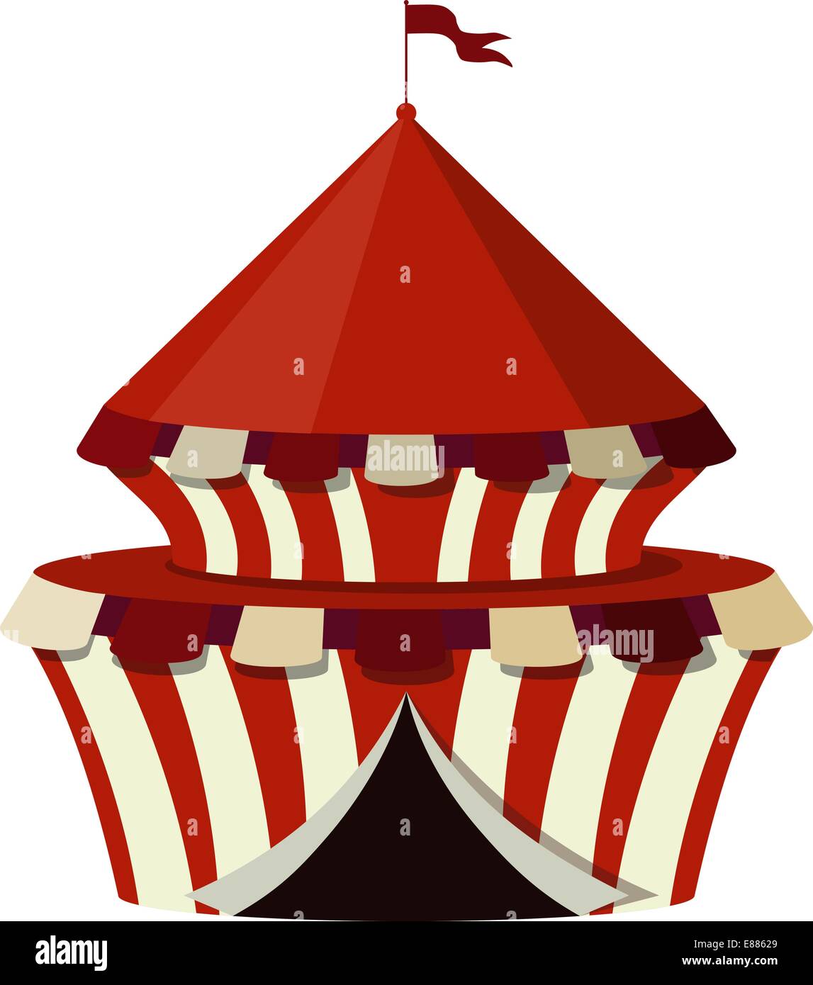 Illustration of a circus on a white background Stock Vector Image & Art ...