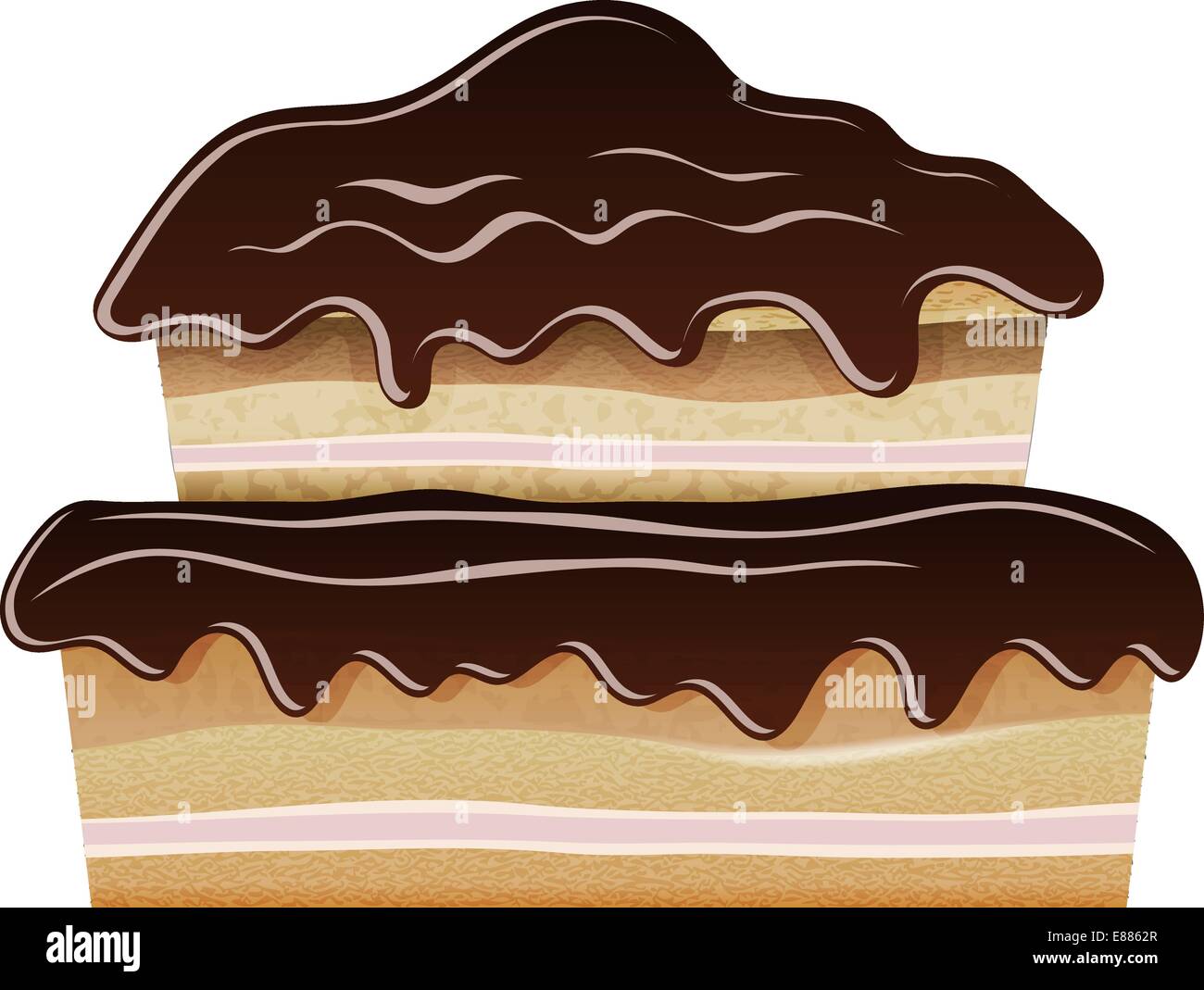 Illustration of birthday cake Stock Vector Image & Art - Alamy