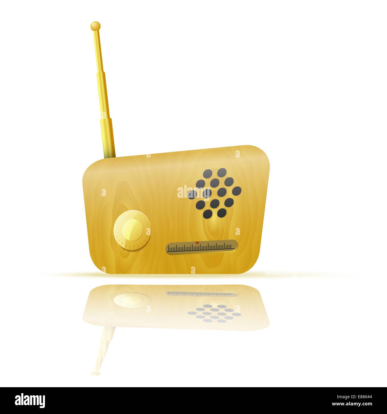 Retro Radio App Icon Stock Vector Image & Art Alamy