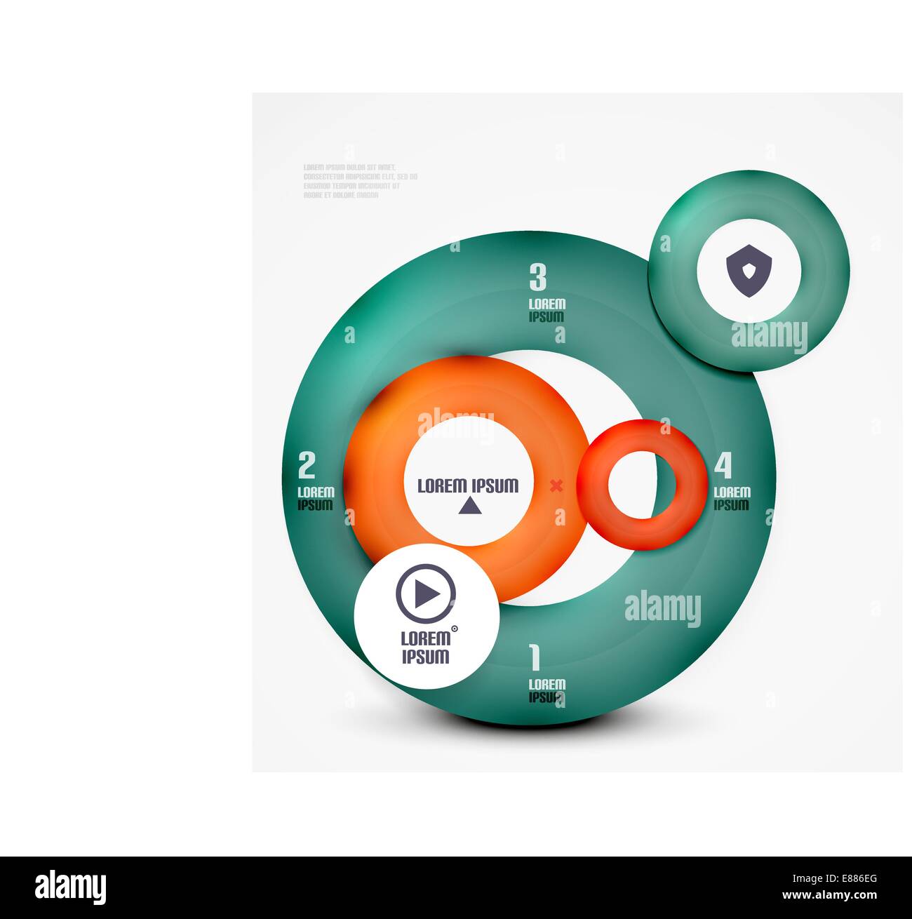 Modern circles infographic template Stock Vector Image & Art - Alamy