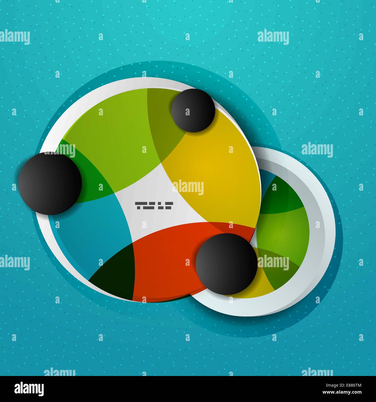 Colorful circles abstract vector design template Stock Vector Image ...
