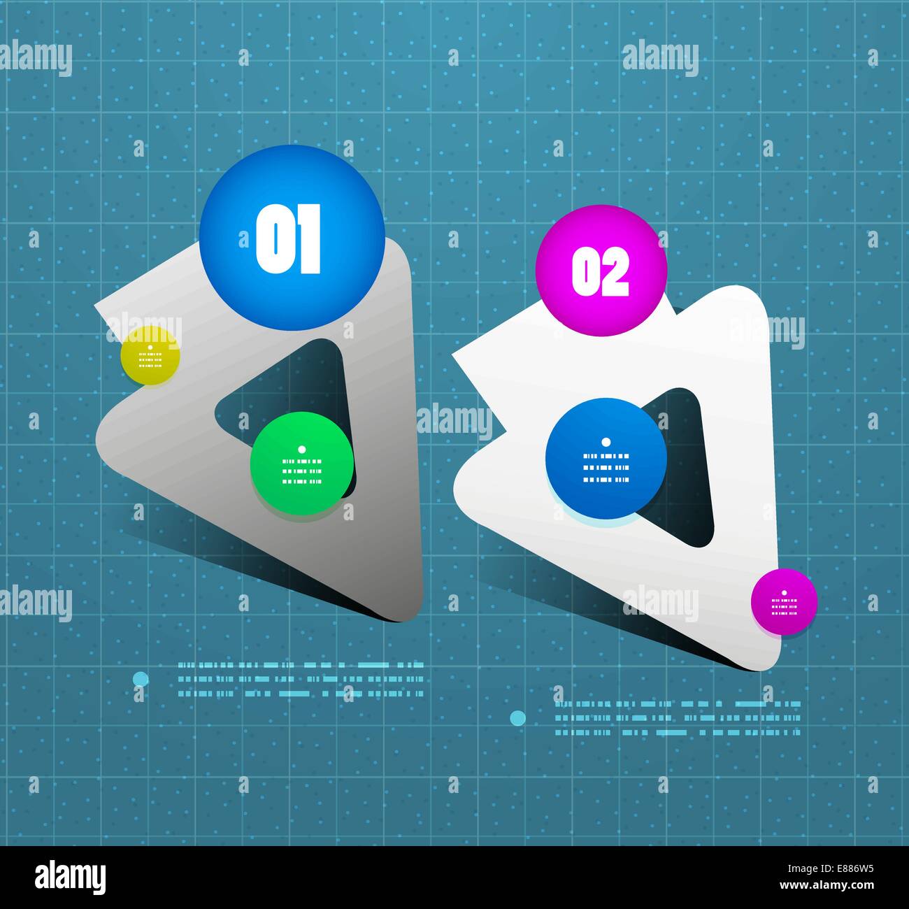 Arrow option vector steps banner template Stock Vector Image & Art - Alamy