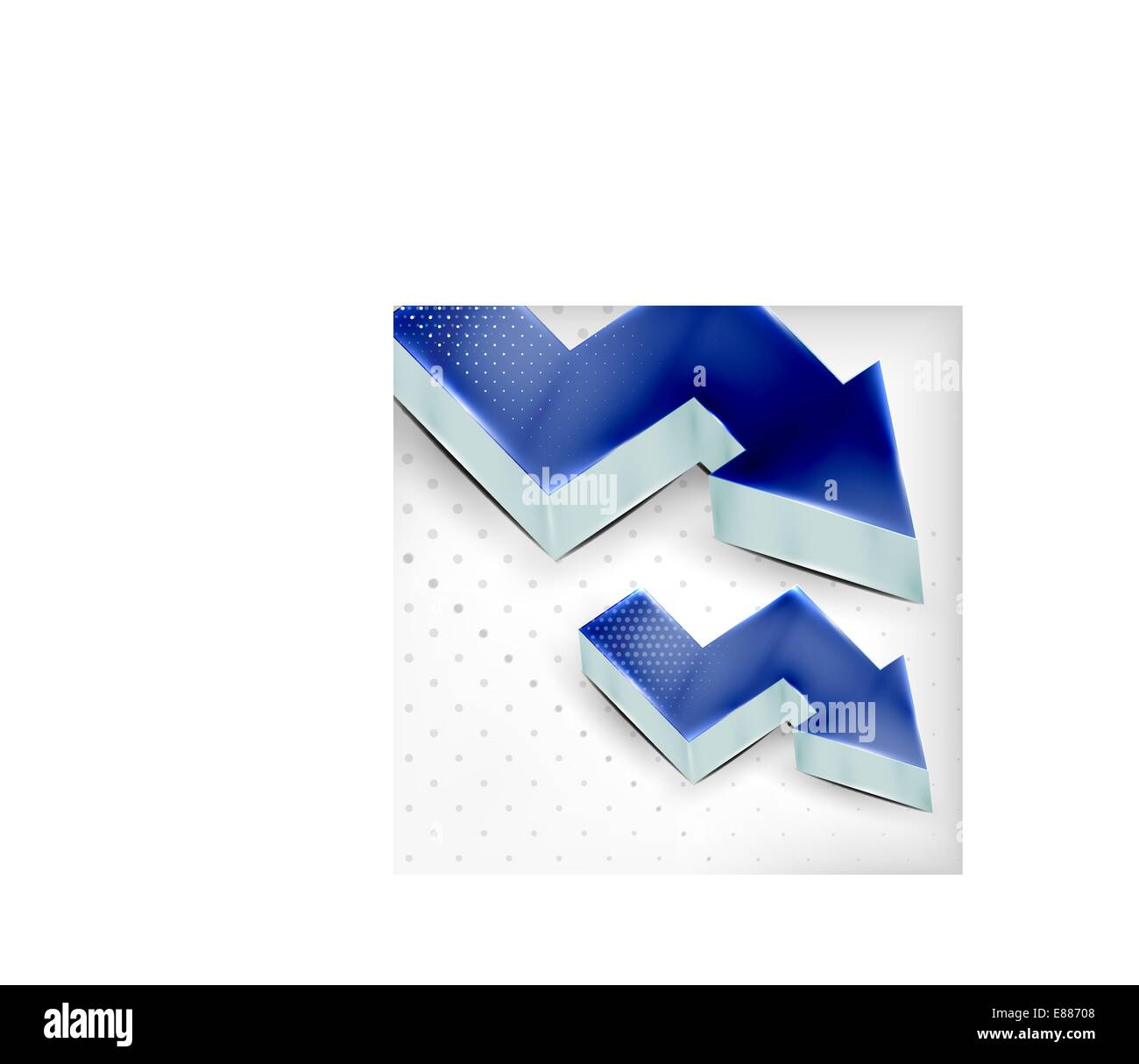 Vector blue 3d arrow background Stock Vector Image & Art - Alamy
