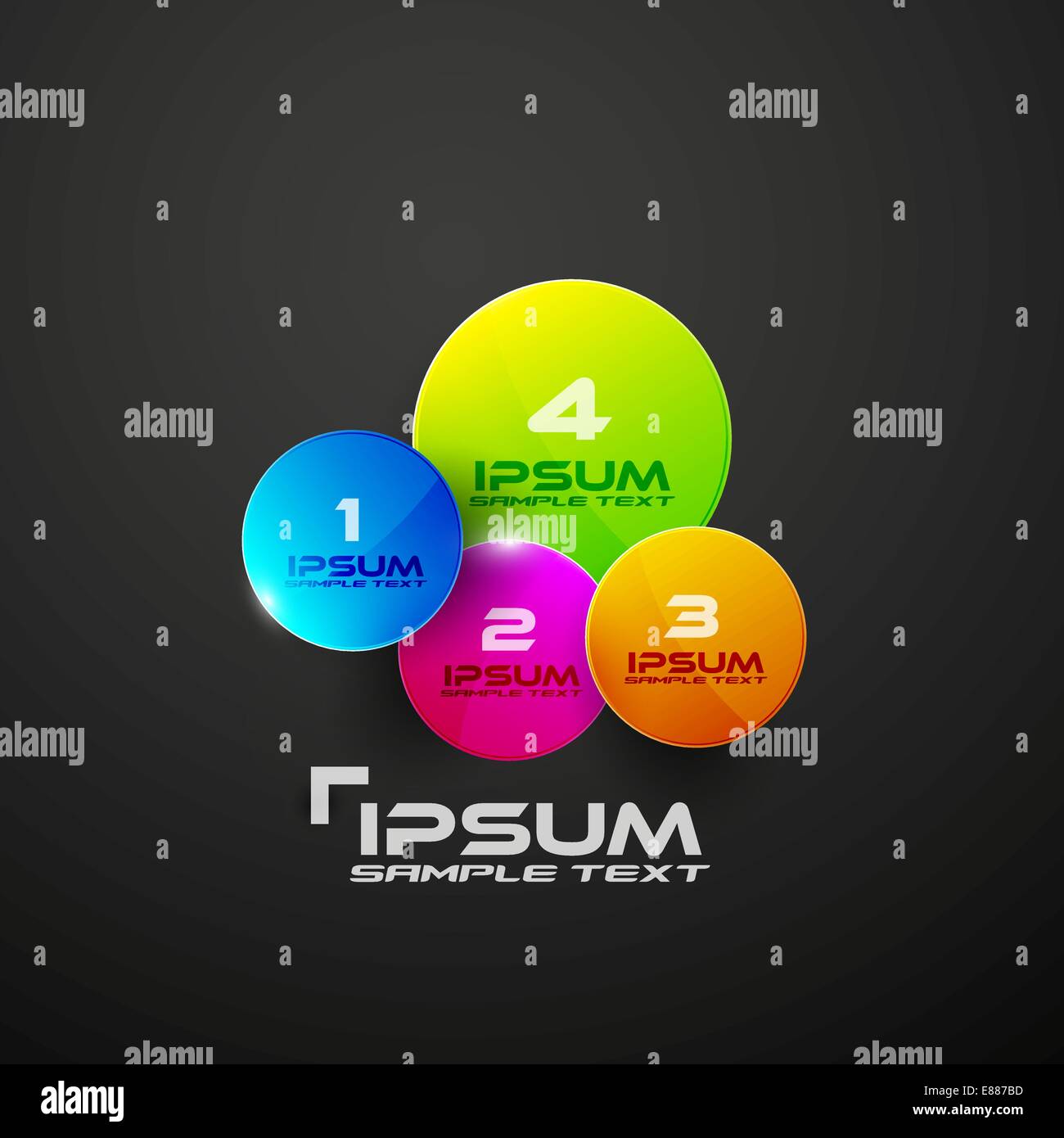 Circles web infographic modern design Stock Vector Image & Art - Alamy