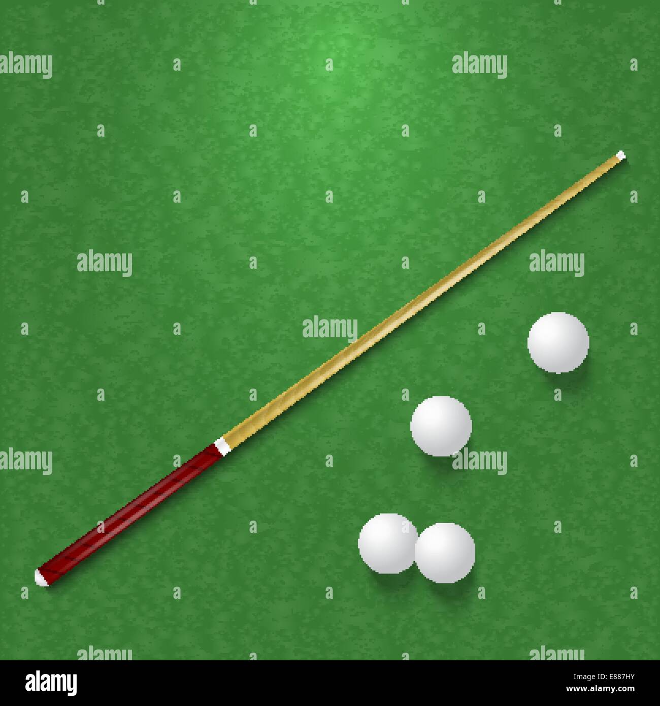 Cue and balls on the pool table Stock Vector Image & Art - Alamy
