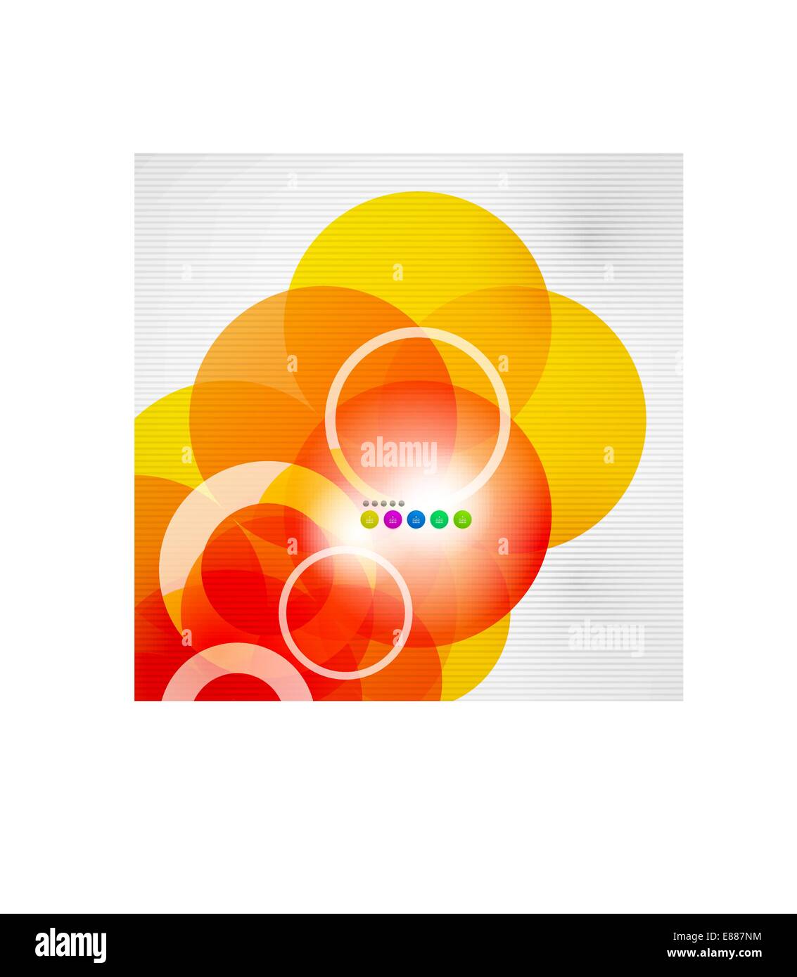 Geometric color circles vector modern template Stock Vector Image & Art ...