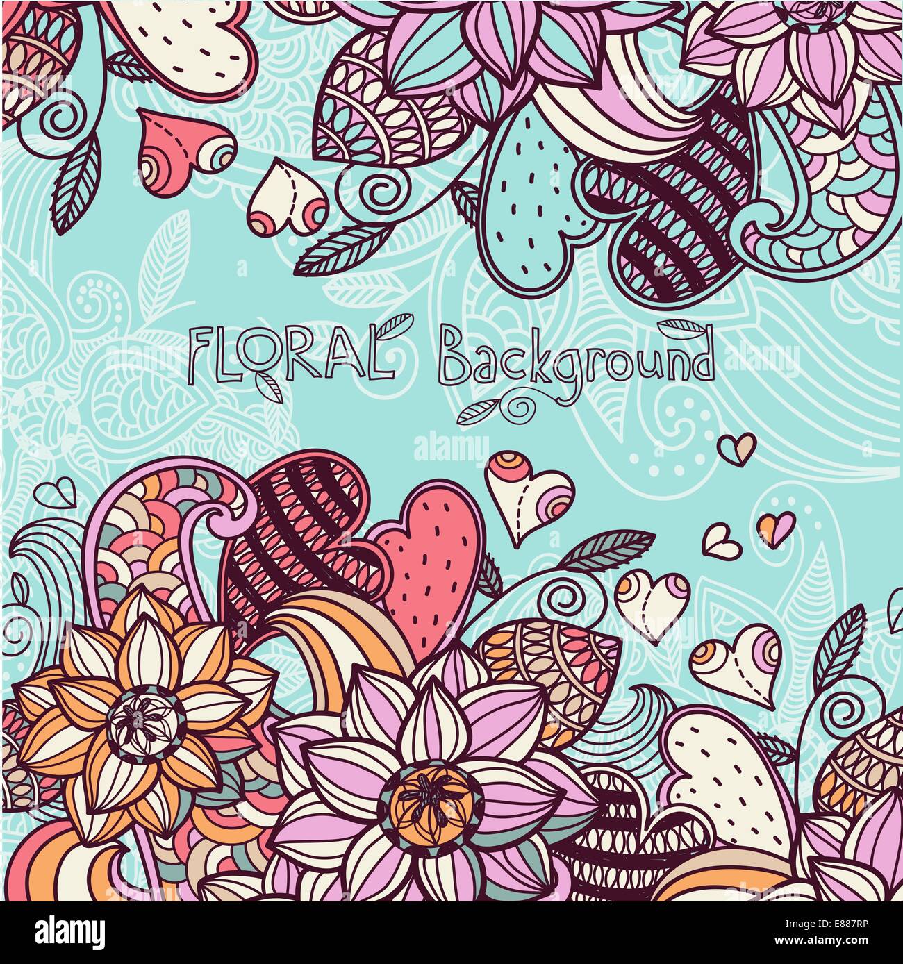 vector floral background Stock Vector Image & Art - Alamy
