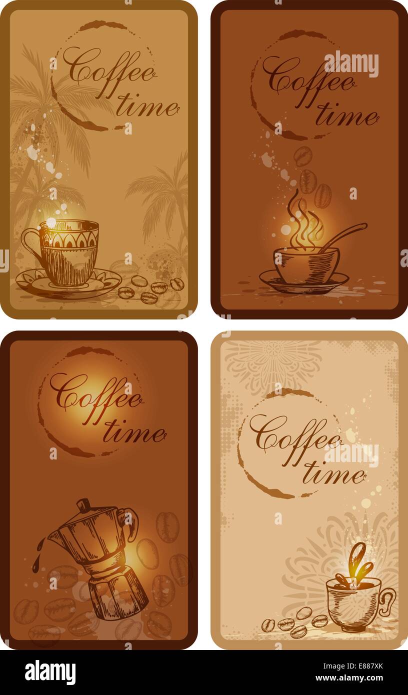 Hand drawn coffee hi-res stock photography and images - Alamy