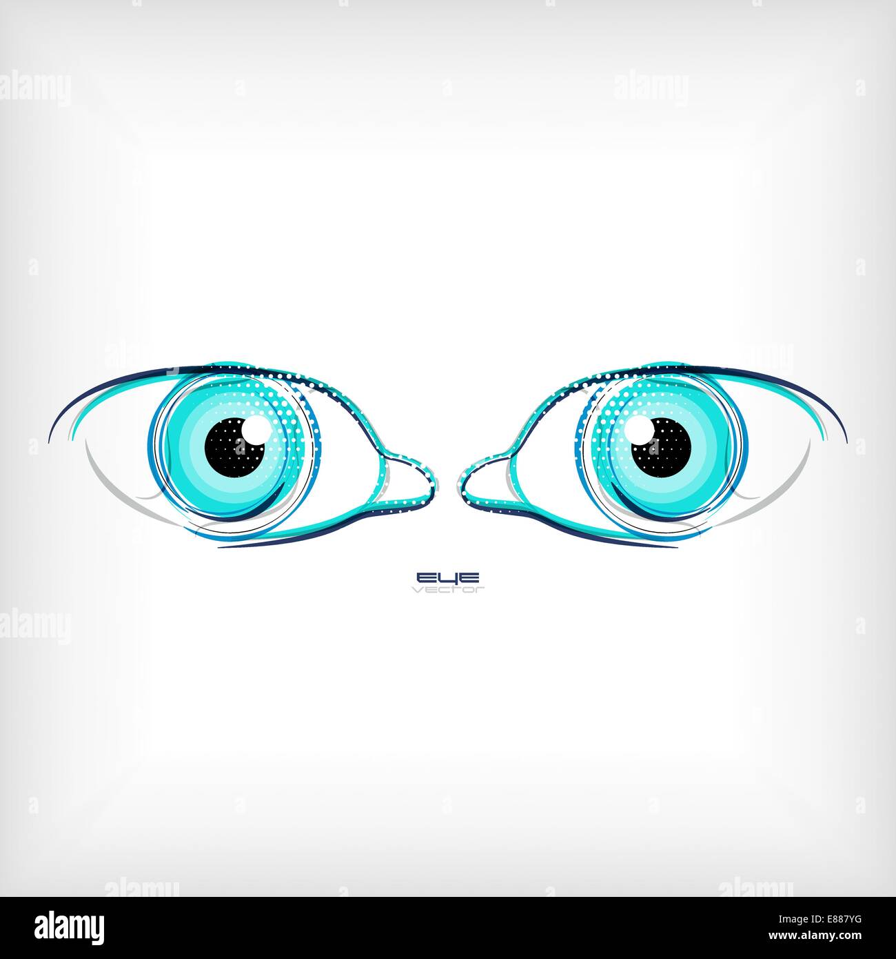 Vector lines eye vector concept Stock Vector Image & Art - Alamy