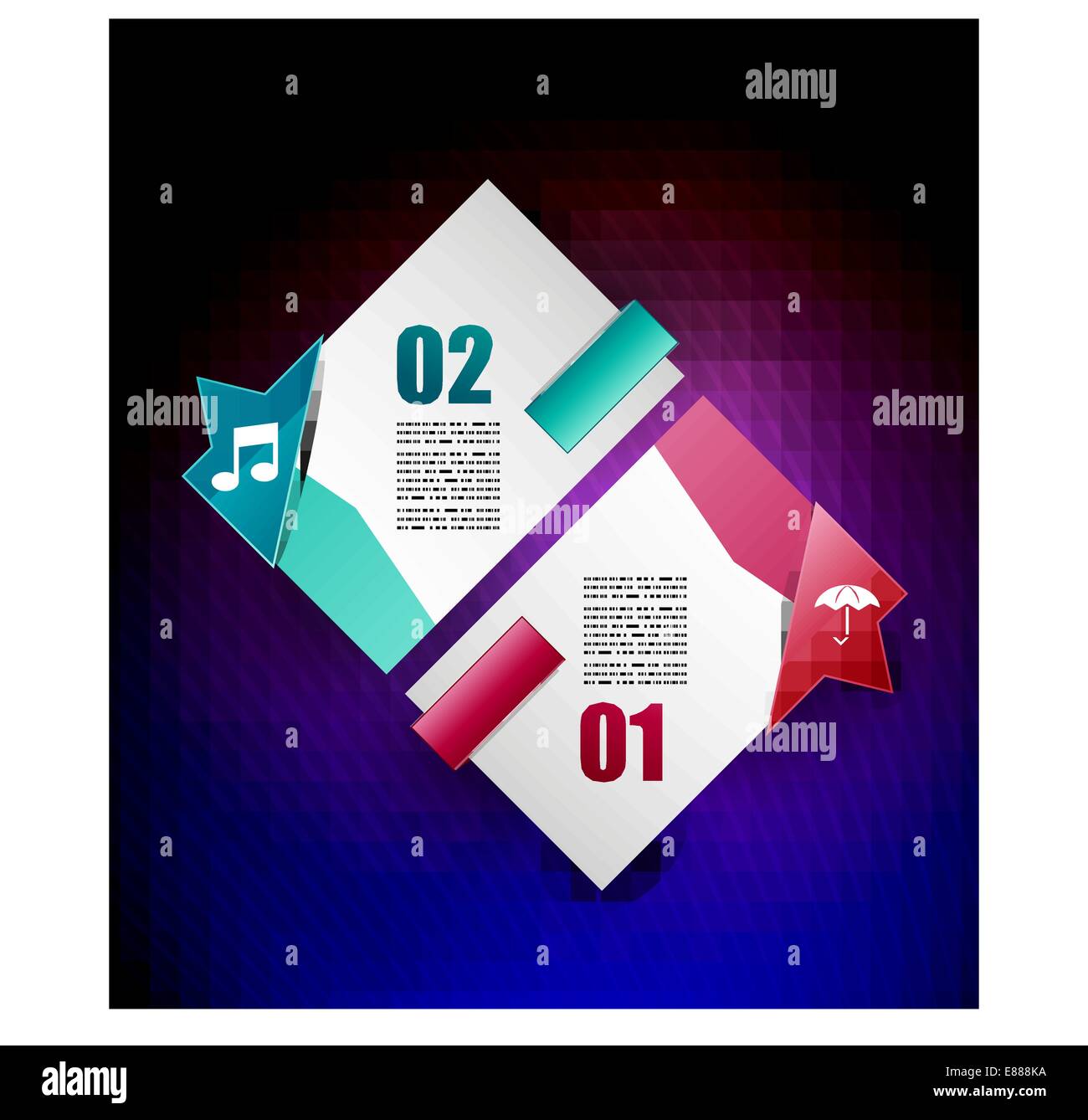 Glossy modern banners infographics vector template Stock Vector Image ...