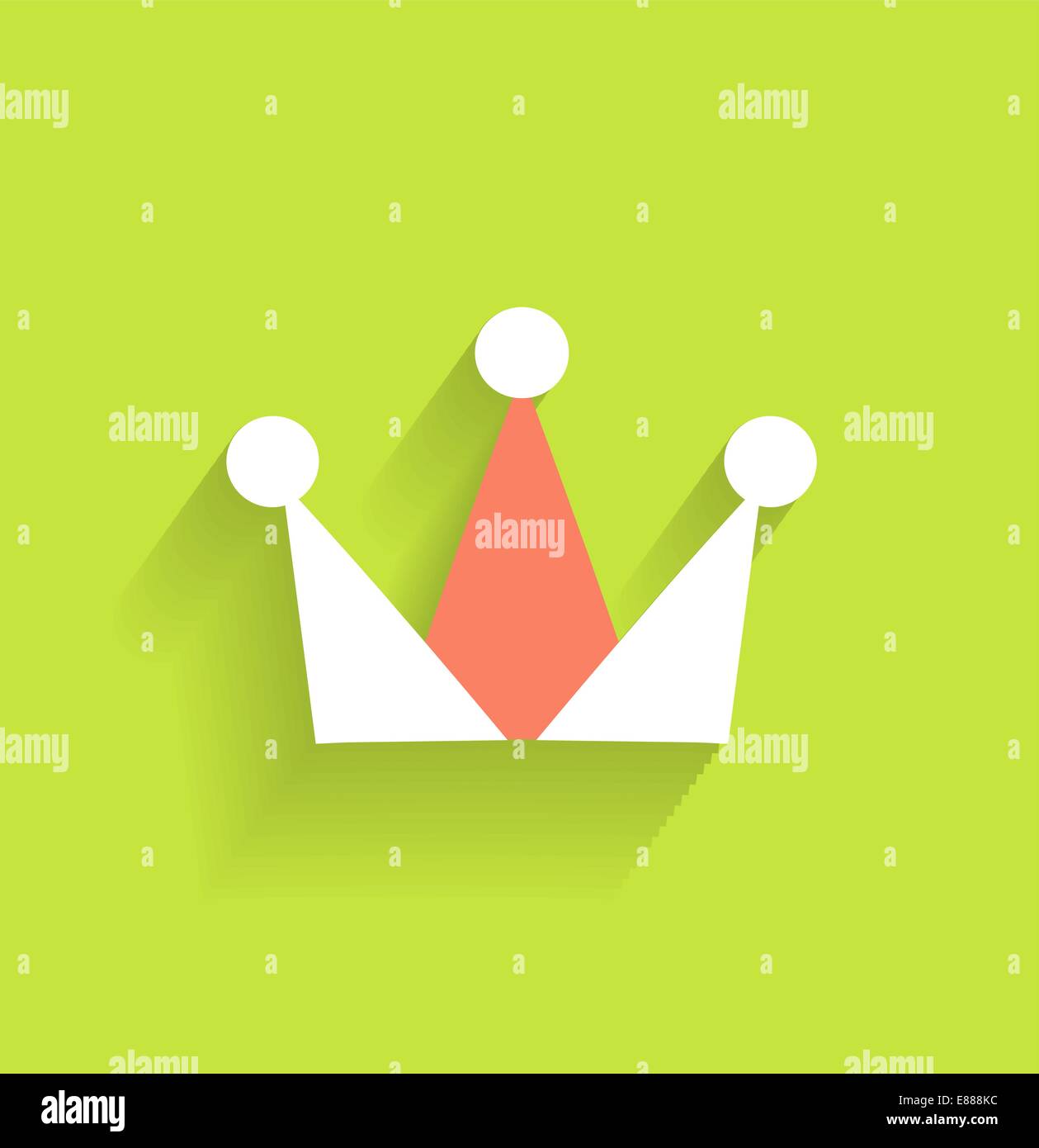 Vector crown icon modern flat design Stock Vector Image & Art - Alamy