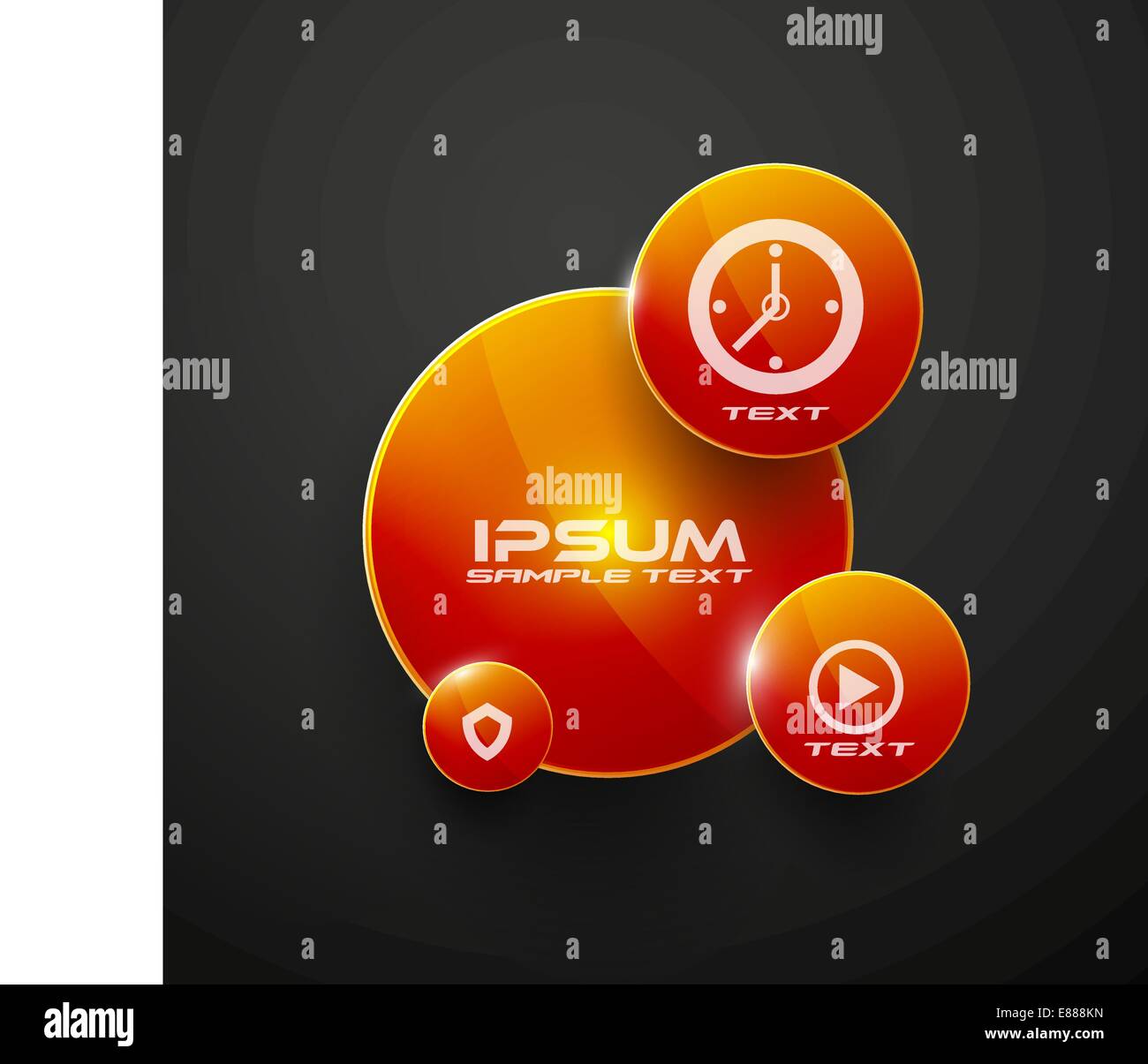 Circles web infographic modern design Stock Vector Image & Art - Alamy