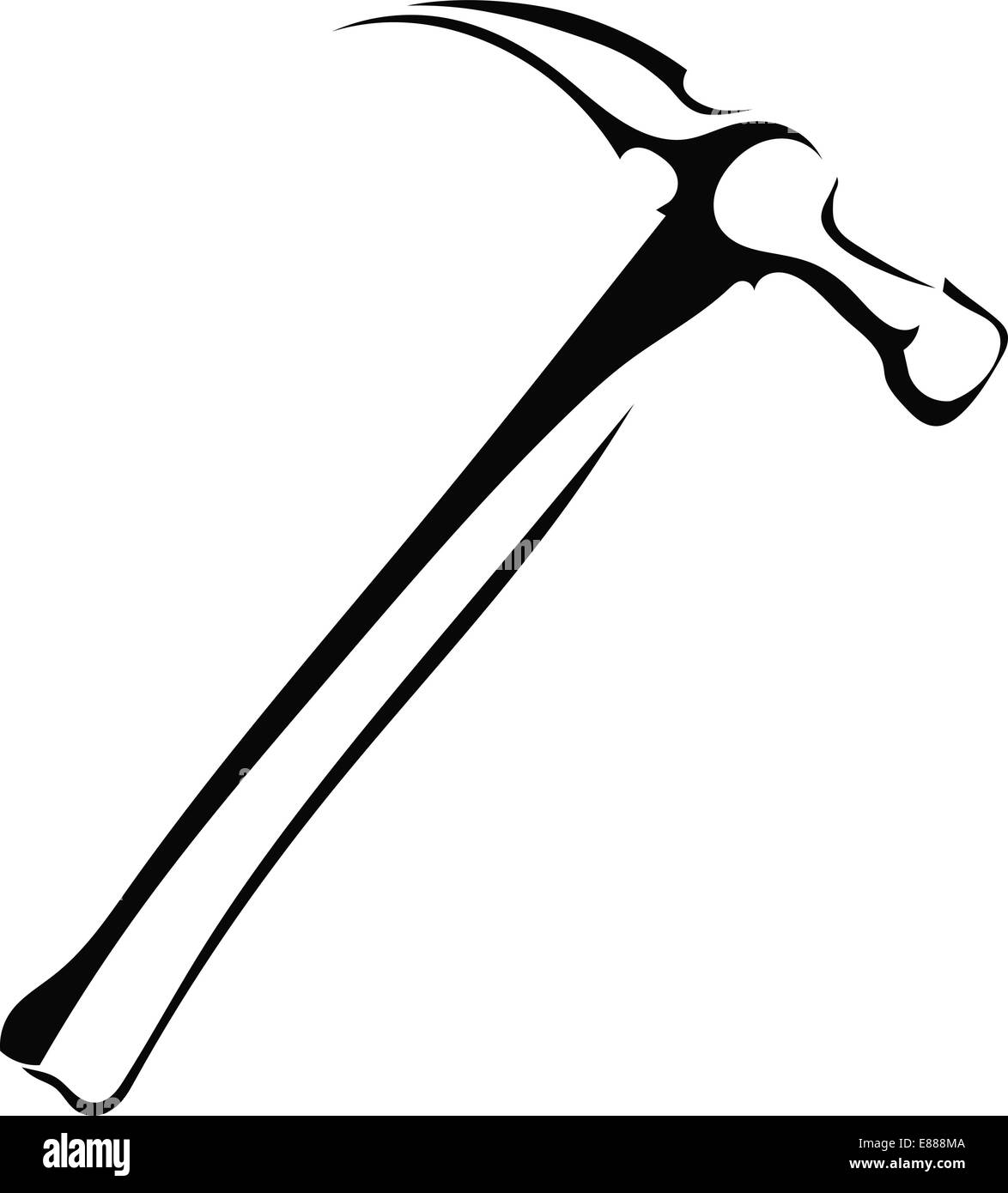 Black silhouette of a hammer Stock Vector Image & Art - Alamy