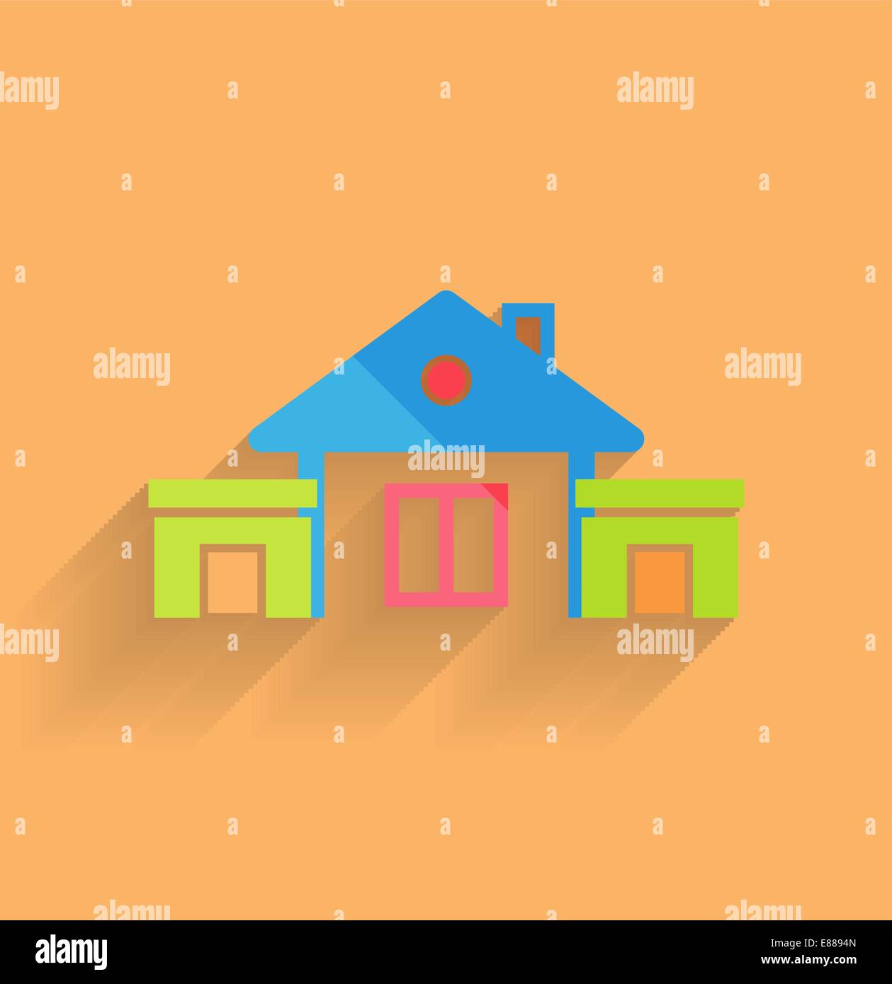 House icon vector modern flat design Stock Vector Image & Art - Alamy