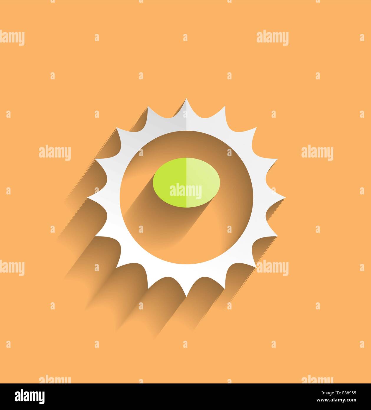 Vector sun icom modern flat design Stock Vector Image & Art - Alamy