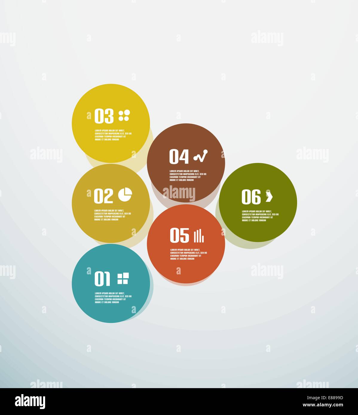 Modern circles infographic template Stock Vector Images - Alamy