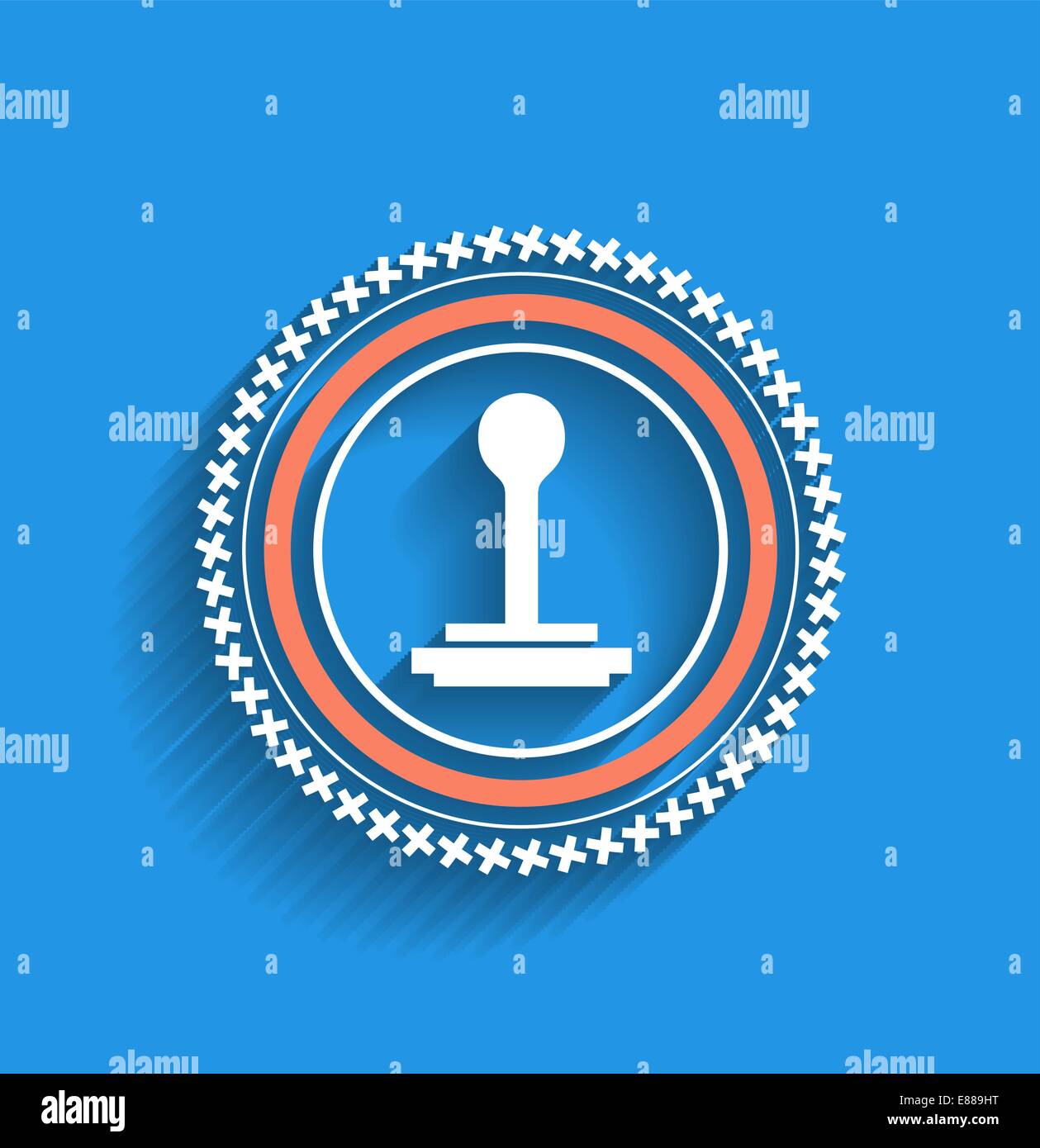 Vector stamp icon flat modern design Stock Vector Image & Art - Alamy