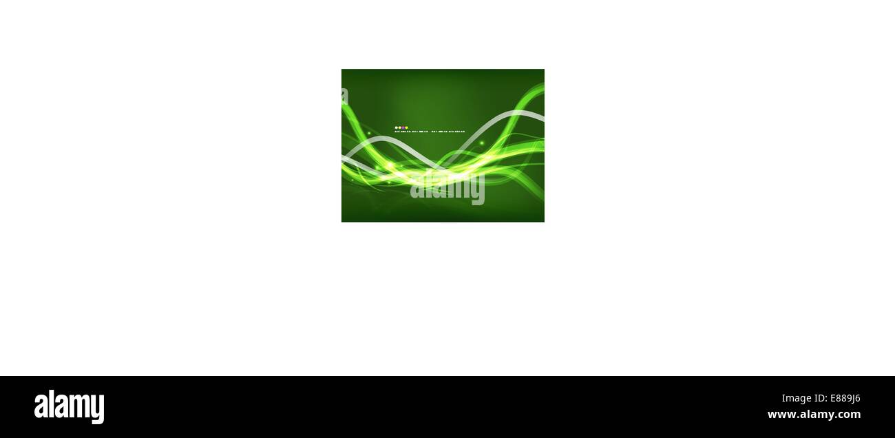 Abstract background glowing green lines Cut Out Stock Images & Pictures ...
