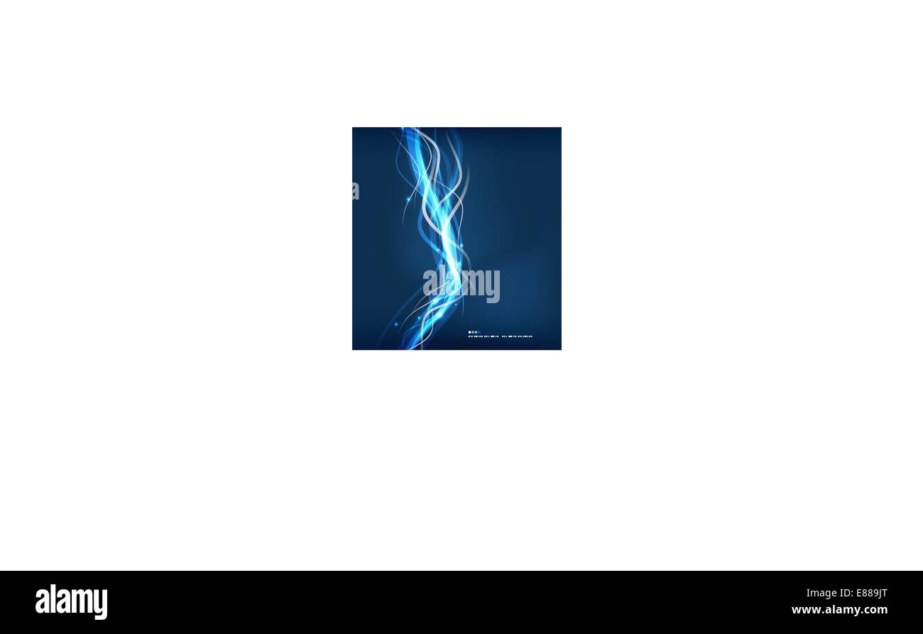 Blue glowing lines in space Stock Vector Images - Alamy