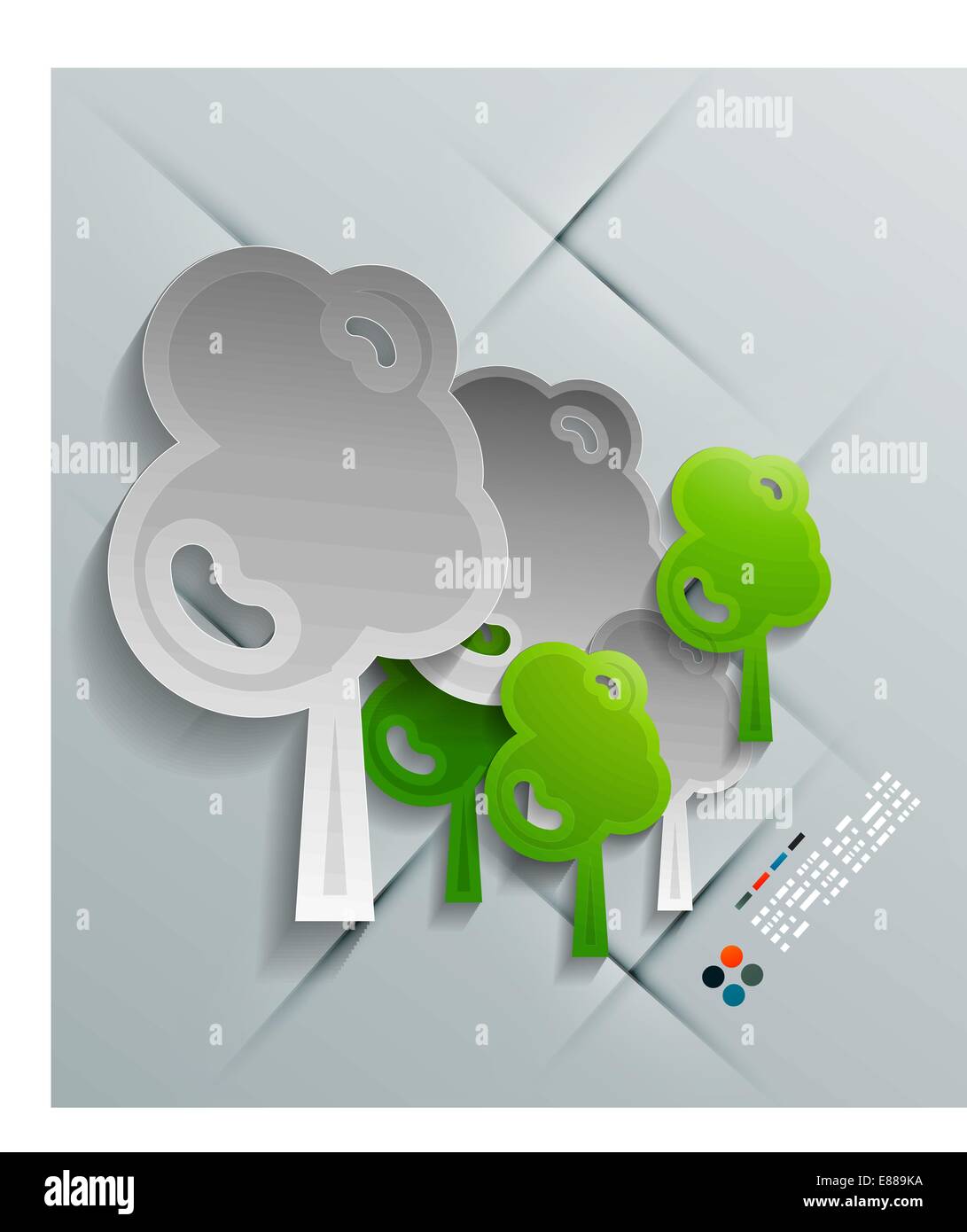 Vector paper tree modern design Stock Vector Image & Art - Alamy