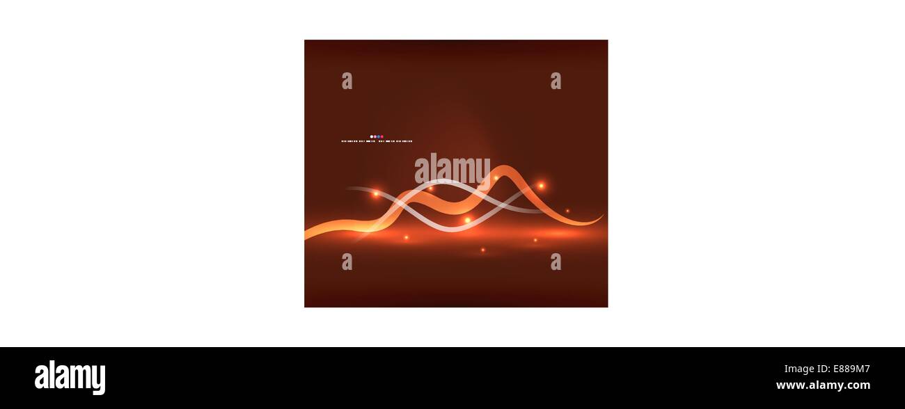 Abstract background glowing green lines Cut Out Stock Images & Pictures ...