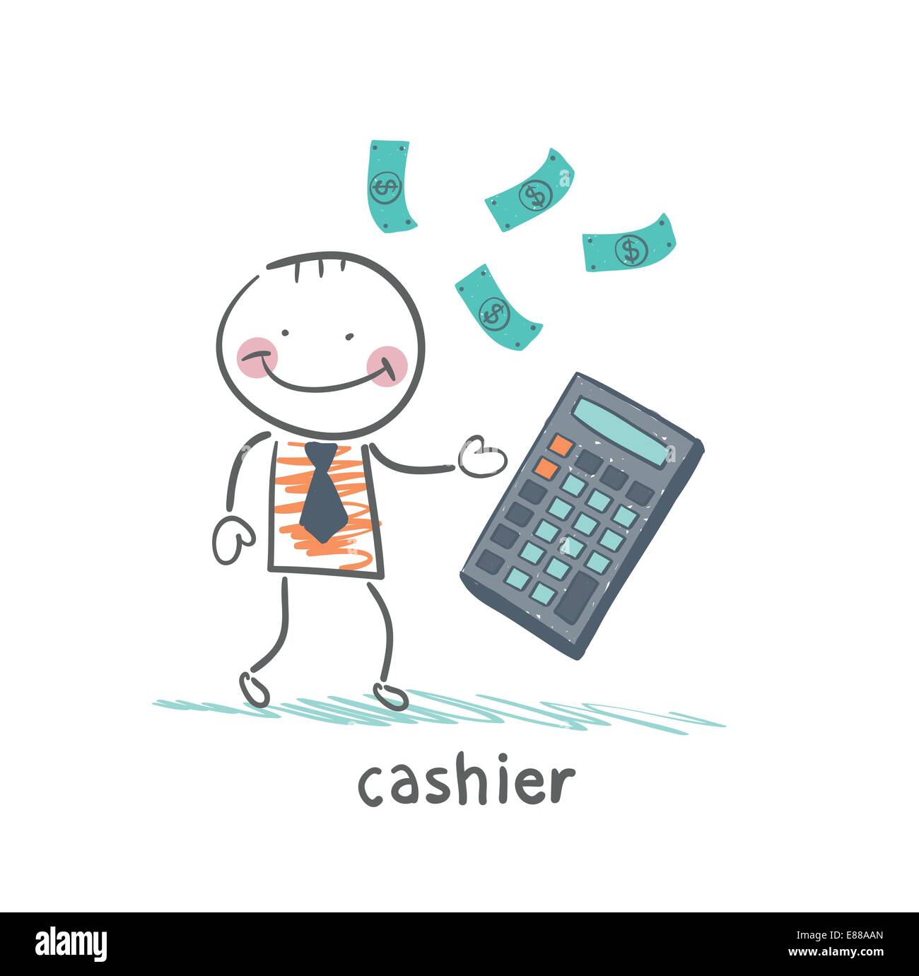 Adult calculator Stock Vector Images - Alamy