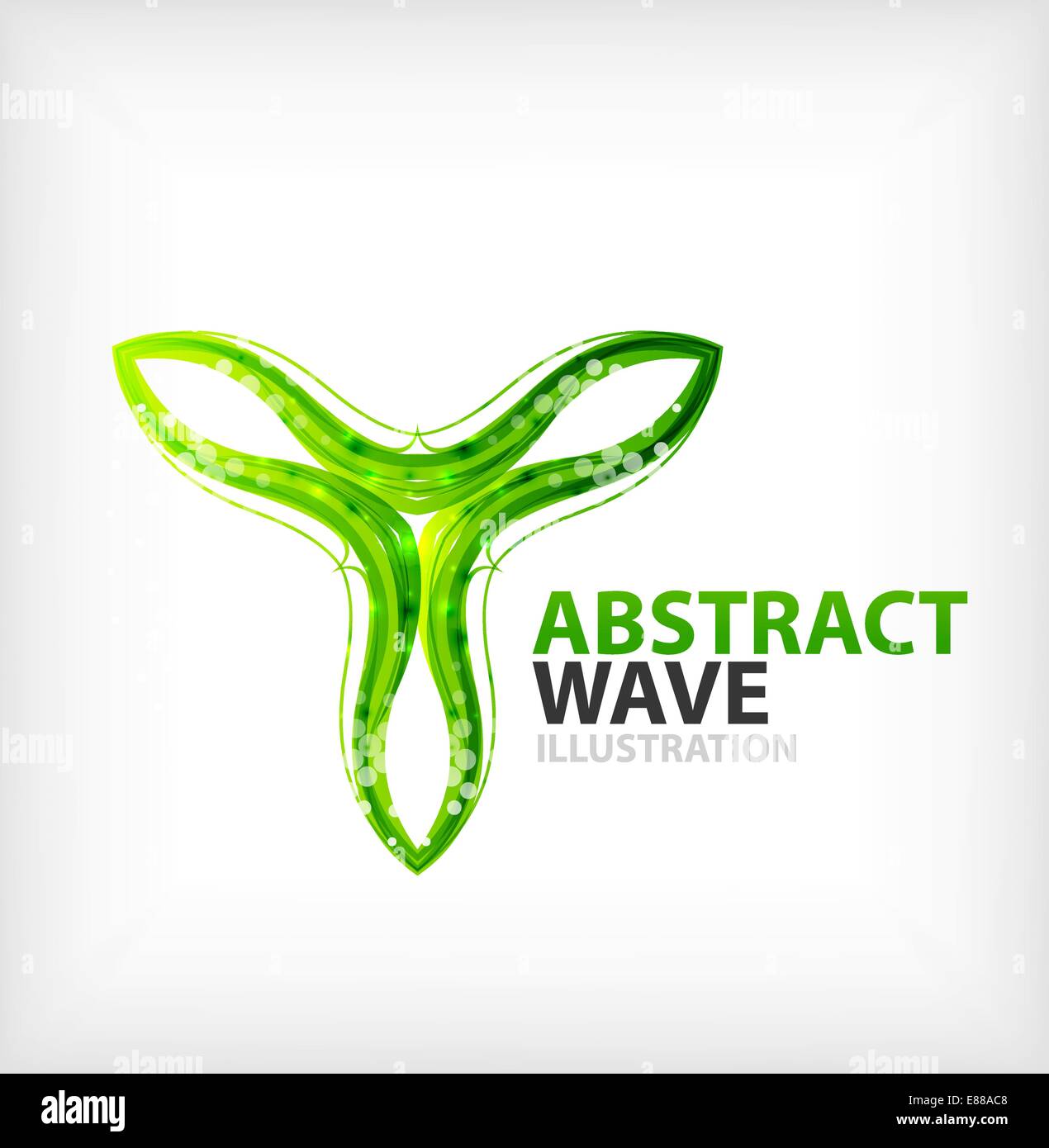 Vector green concept abstract business icon Stock Vector Image & Art ...