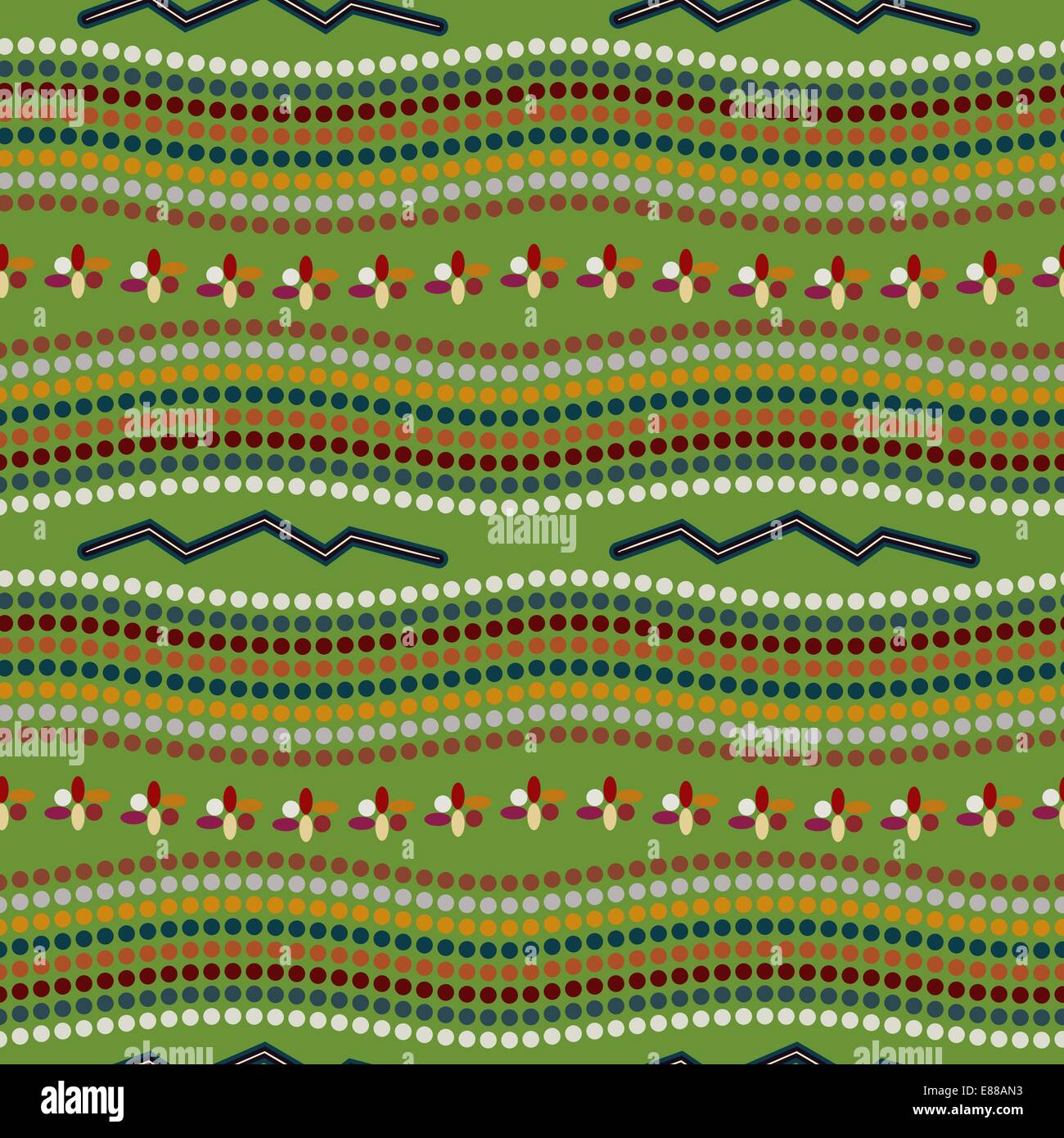 Seamless green pattern with circles Stock Vector Image & Art - Alamy