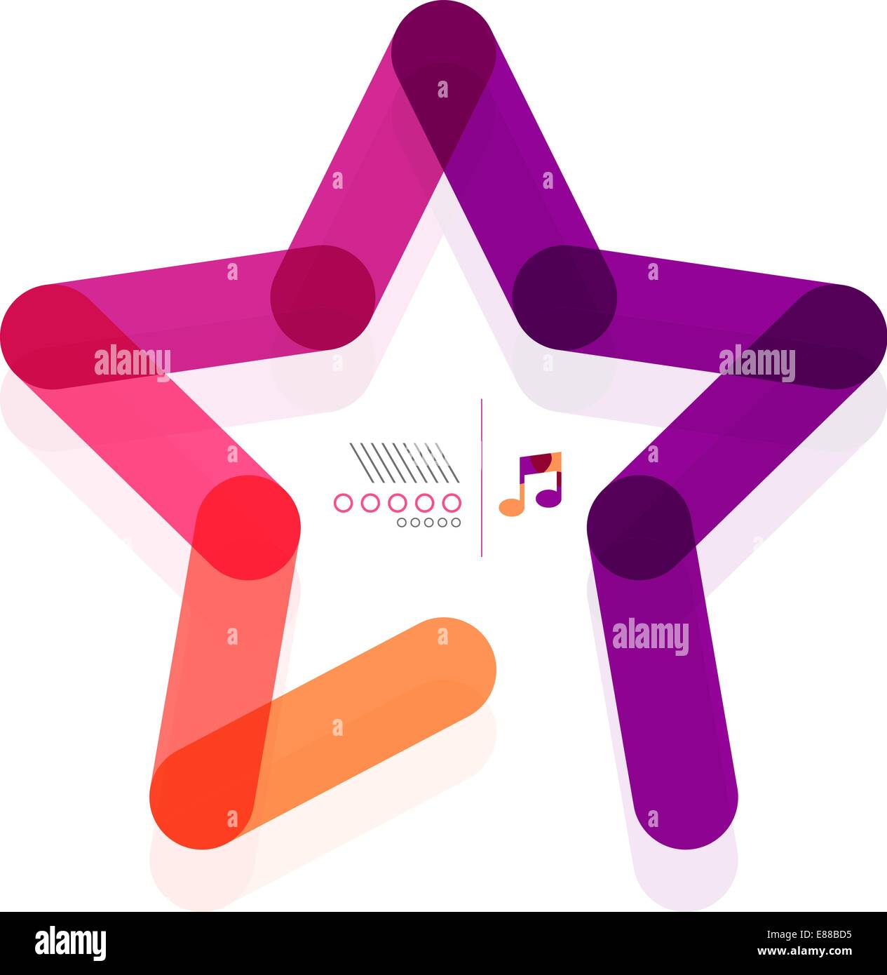 Vector Star Abstract Geometric Shape Concept Stock Vector Image Art