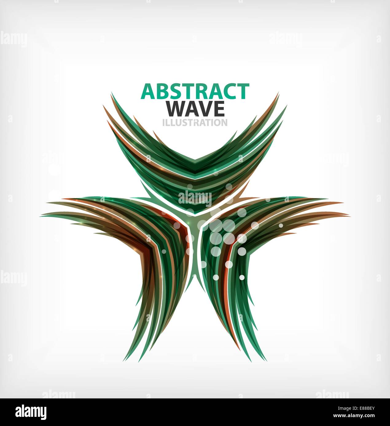 Vector green concept abstract business icon Stock Vector Image & Art ...