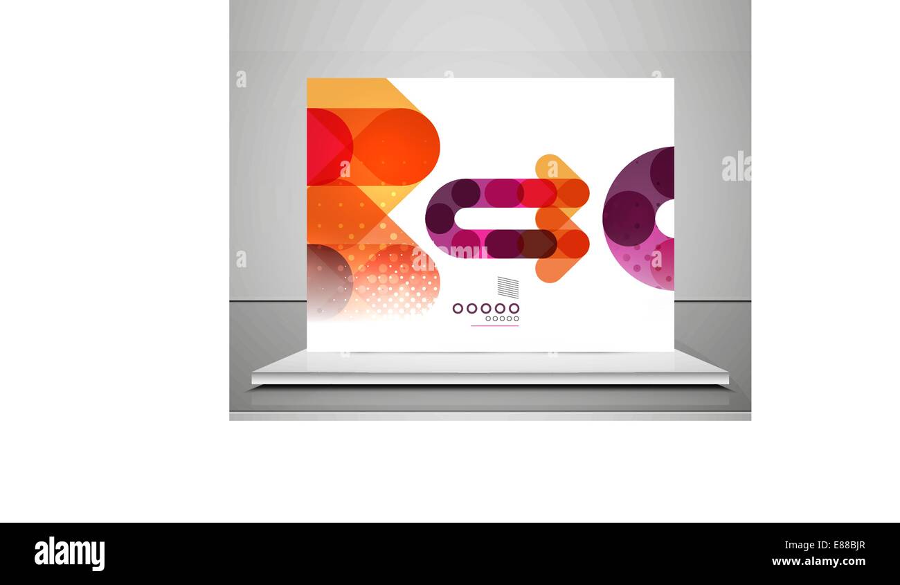 Arrow background abstract geometric design template Stock Vector Image ...