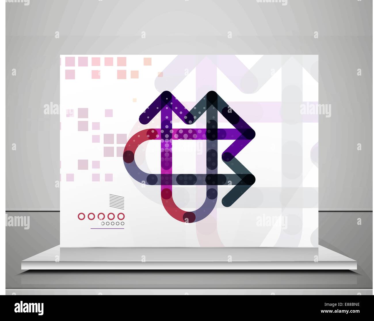 Arrow background abstract geometric design template Stock Vector Image ...