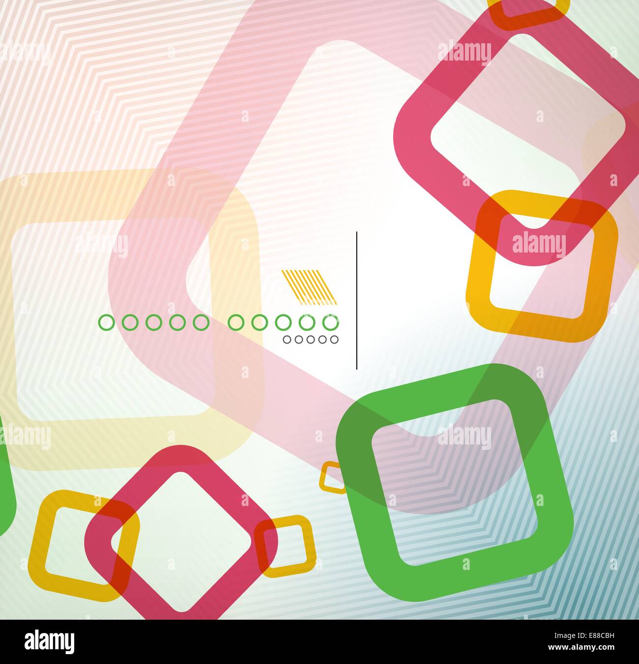 Colorful square geometric shape flat design for infographics | business ...