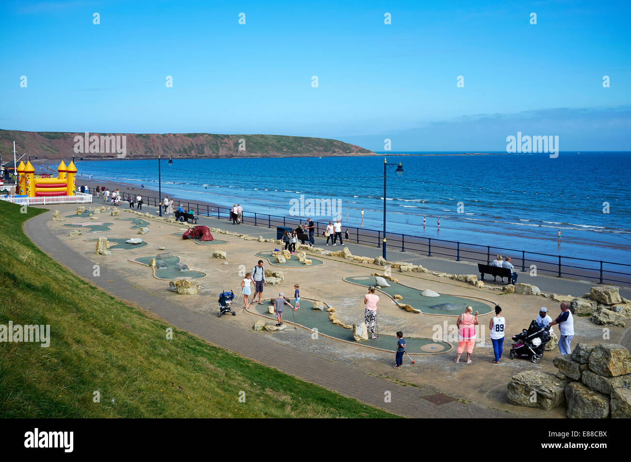 Filey, on the Yorkshire East Coast, Northern England, UK Stock Photo