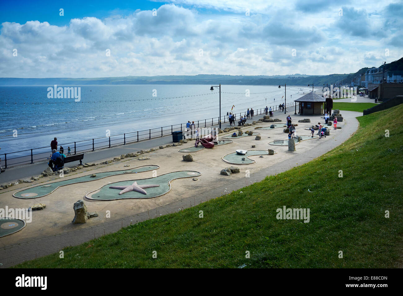 Filey, on the Yorkshire East Coast, Northern England, UK Stock Photo