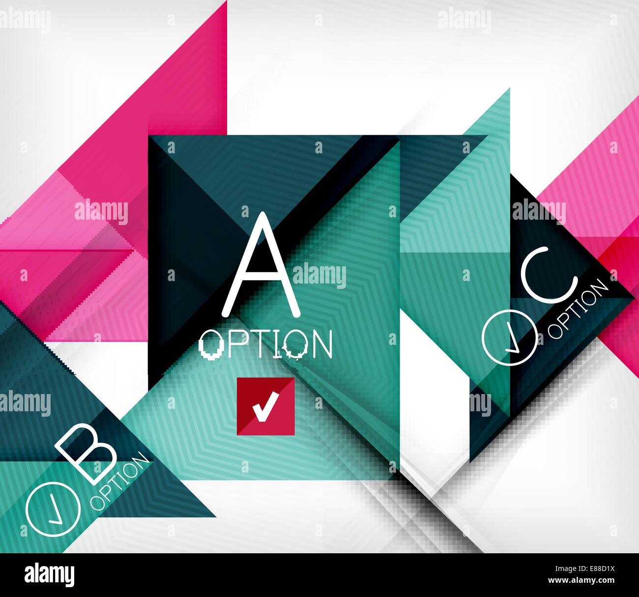 Triangle geometric shape infographic background Stock Vector Image ...