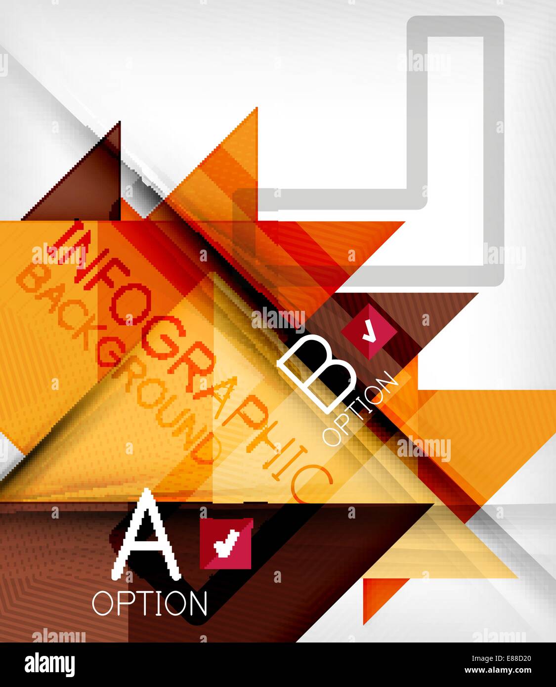 Triangle geometric shape infographic background Stock Vector Image ...