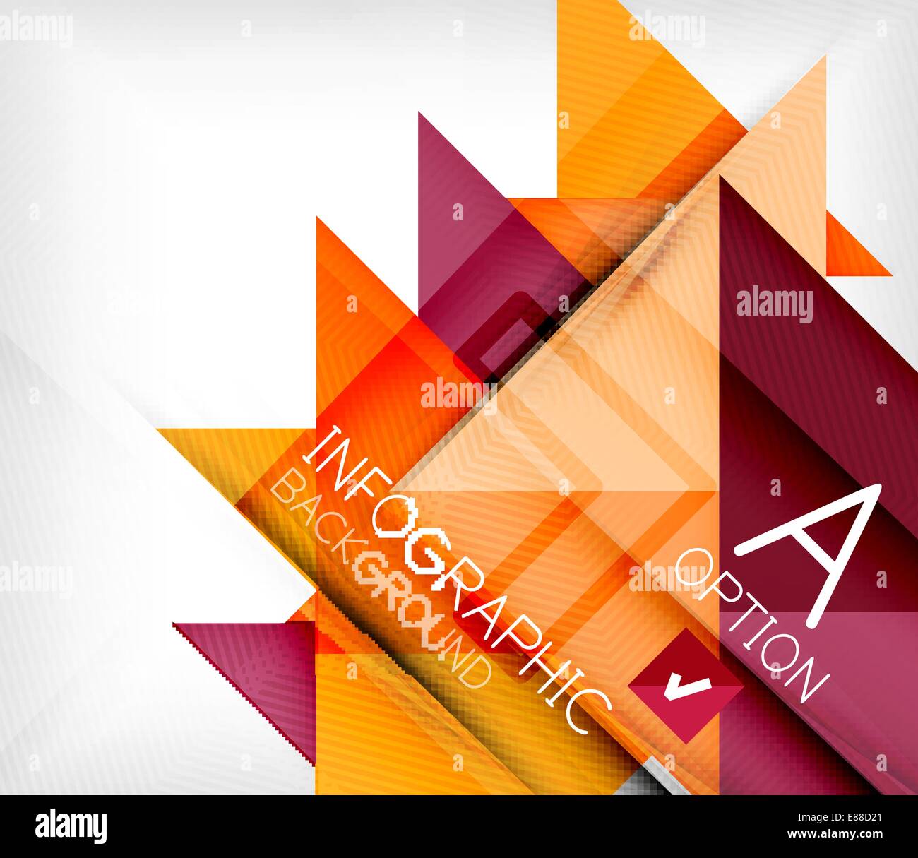 Triangle geometric shape infographic background Stock Vector Image