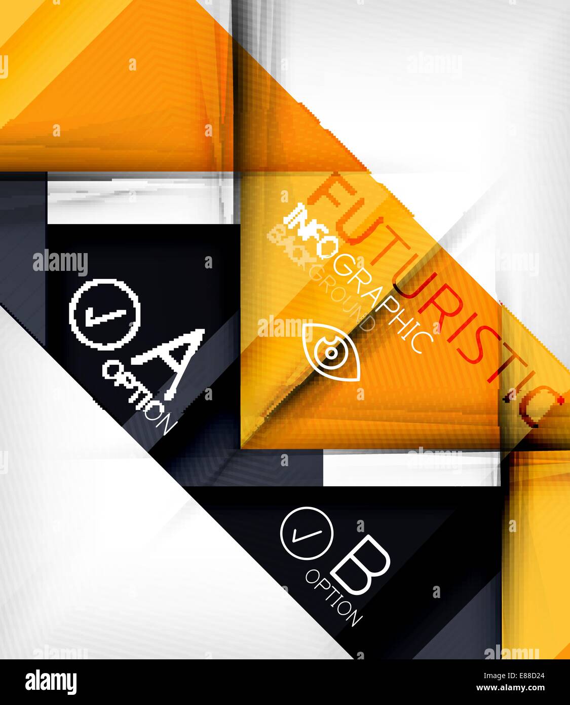 Triangle geometric shape infographic background Stock Vector Image ...