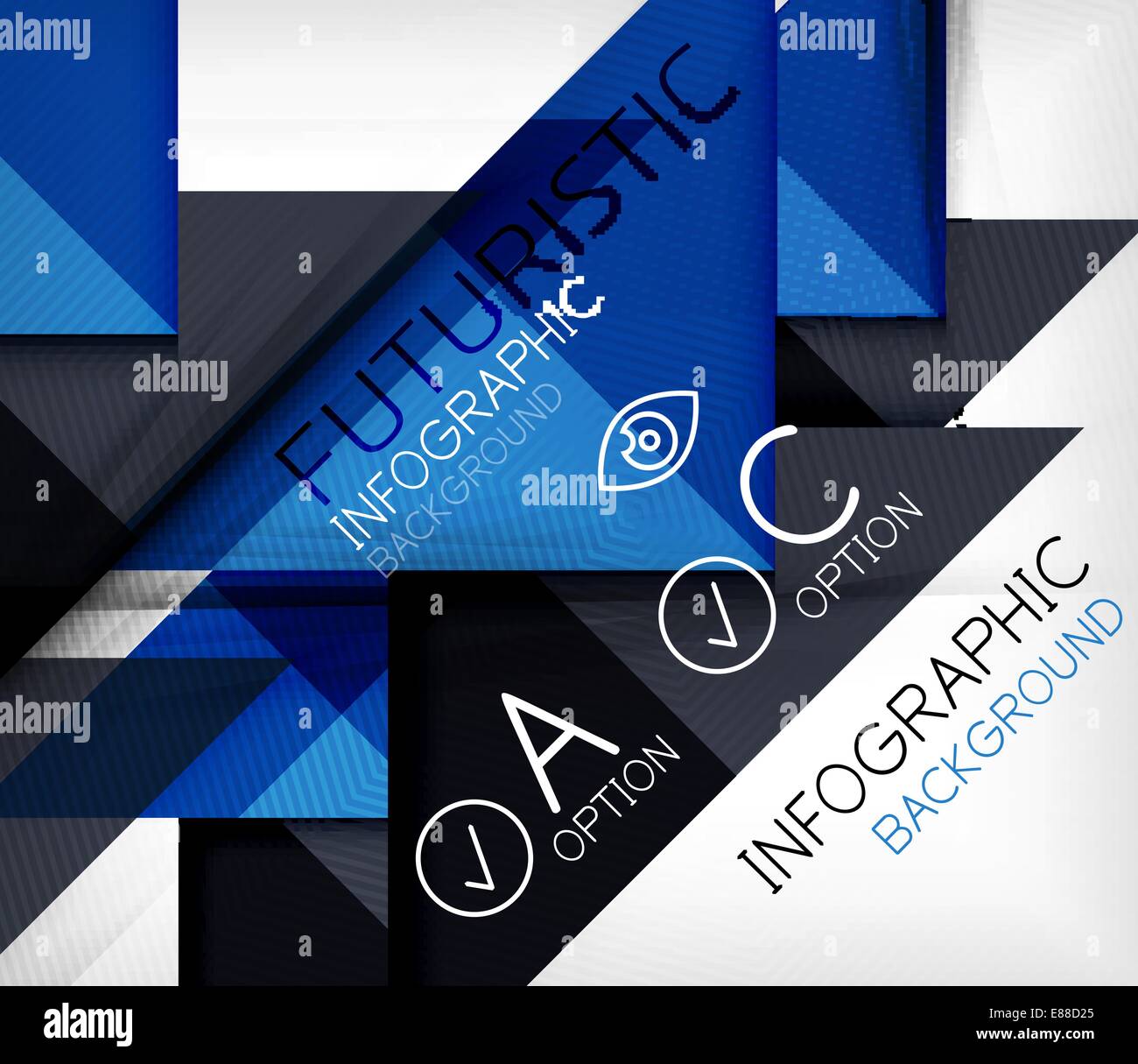 Triangle geometric shape infographic background Stock Vector Image ...