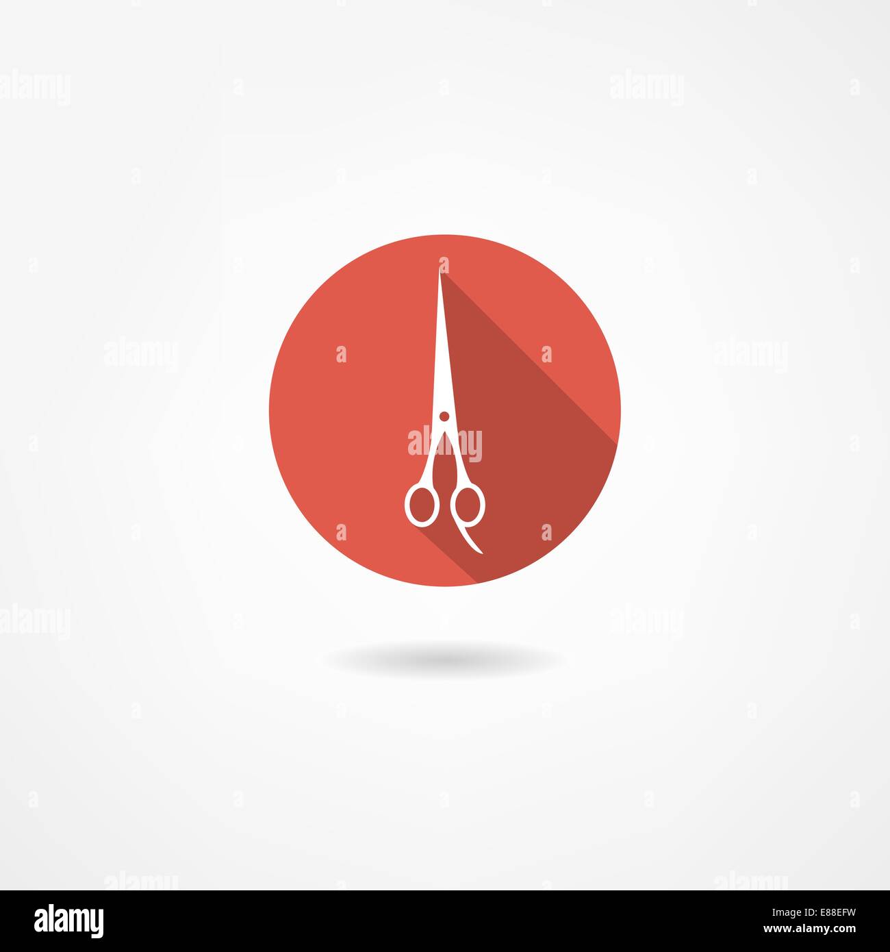 Sewing scissors on white Stock Vector Images - Alamy