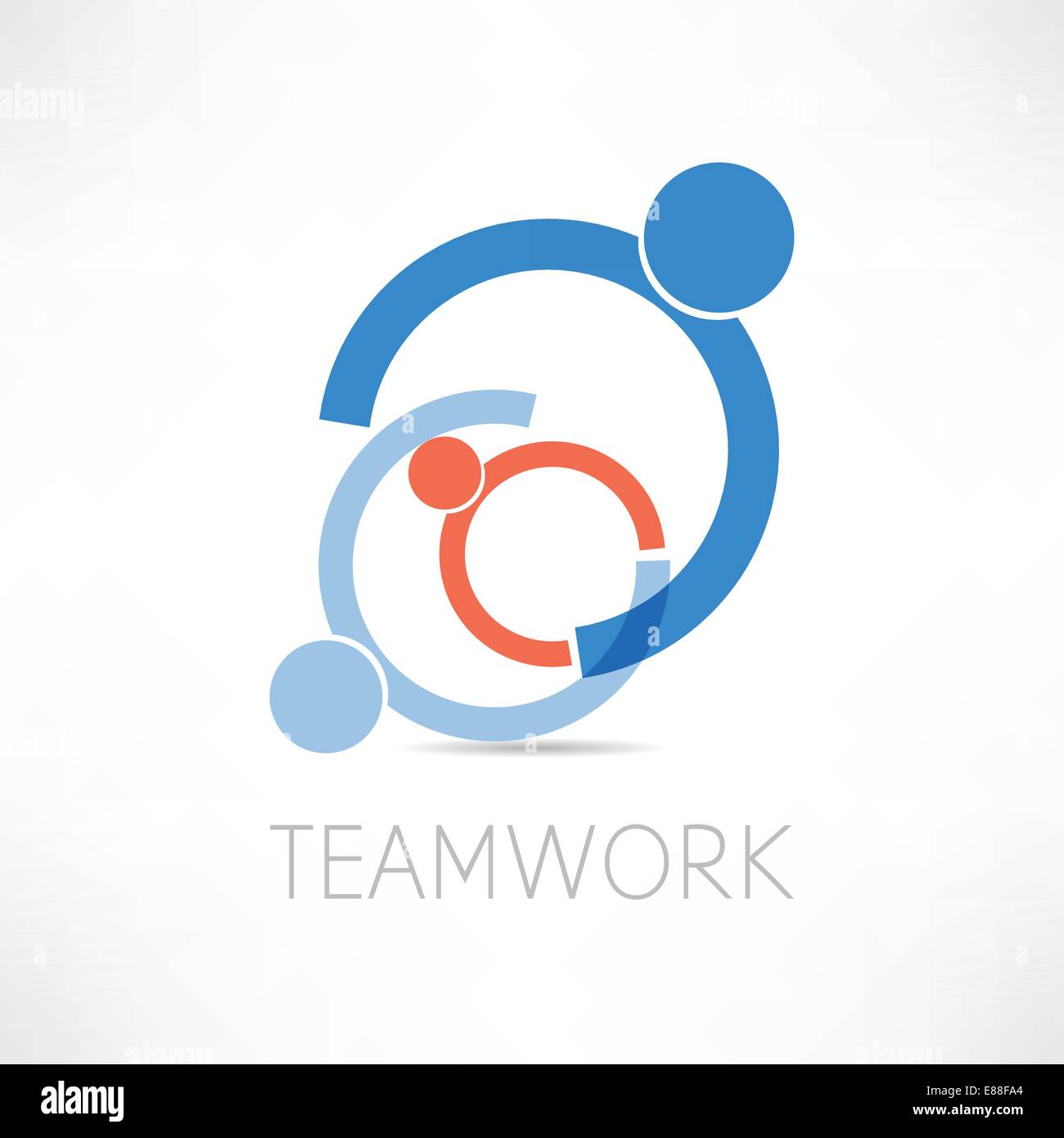 Teamwork hands in icon Stock Vector Images - Alamy