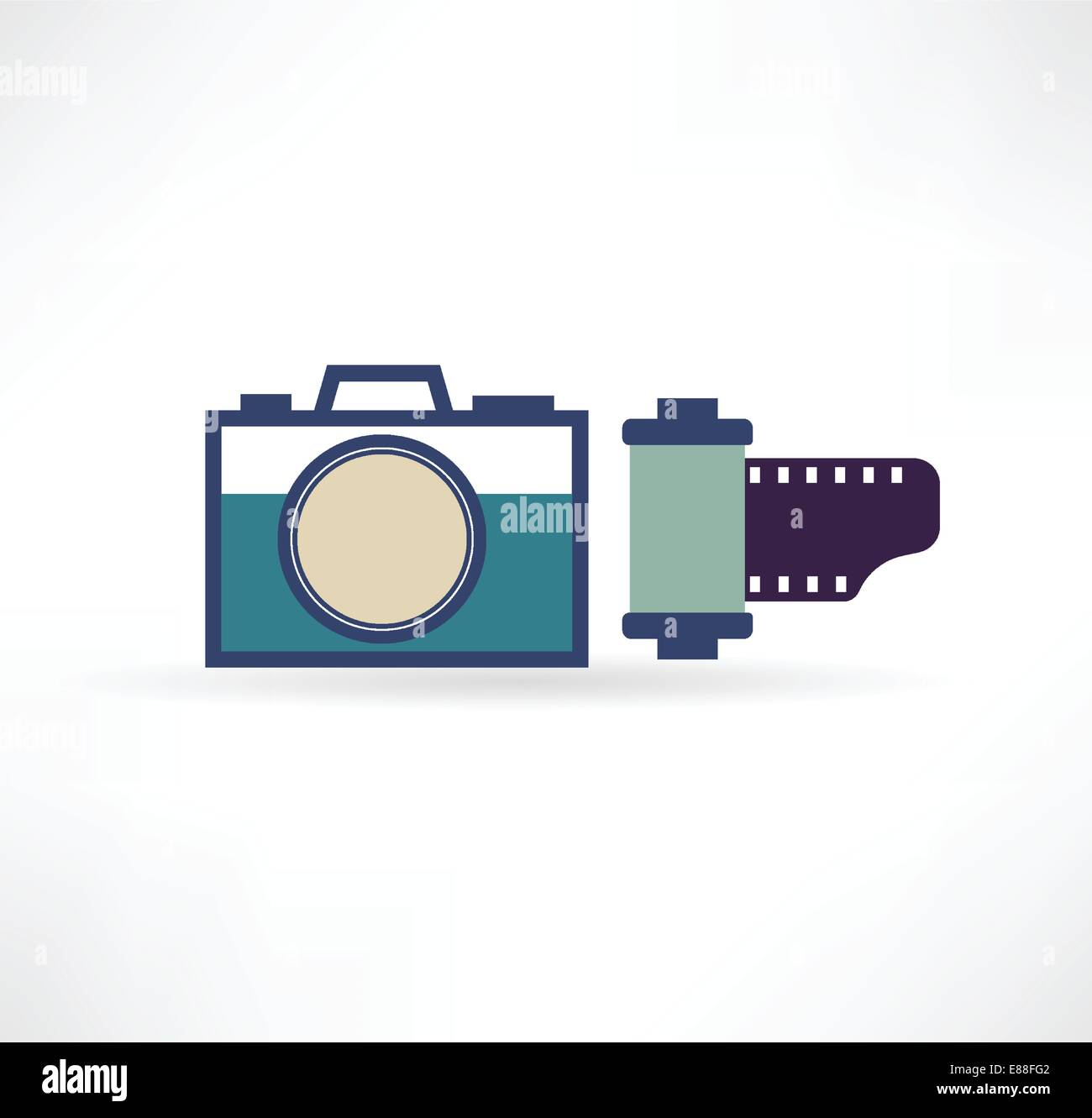 Photo icon. Camera with the film Stock Vector Image & Art - Alamy