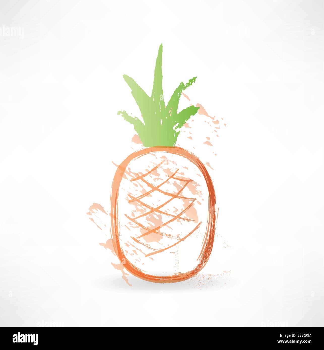 Juice pineapple color icon Stock Vector Images - Alamy
