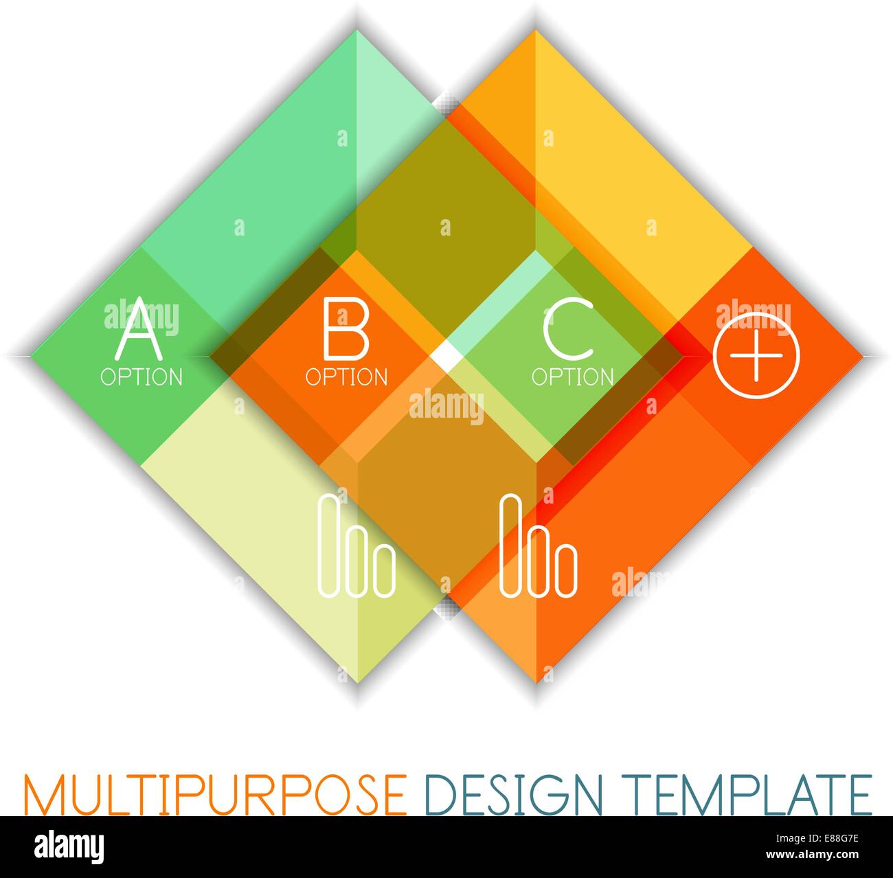 Transparent geometric shaped multipurpose templates. Vector business ...