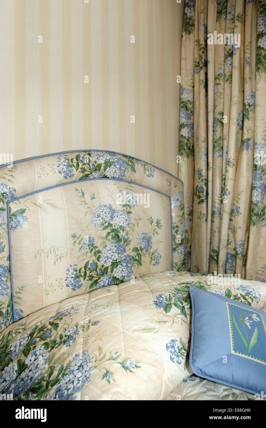 Striped outlet upholstered headboard