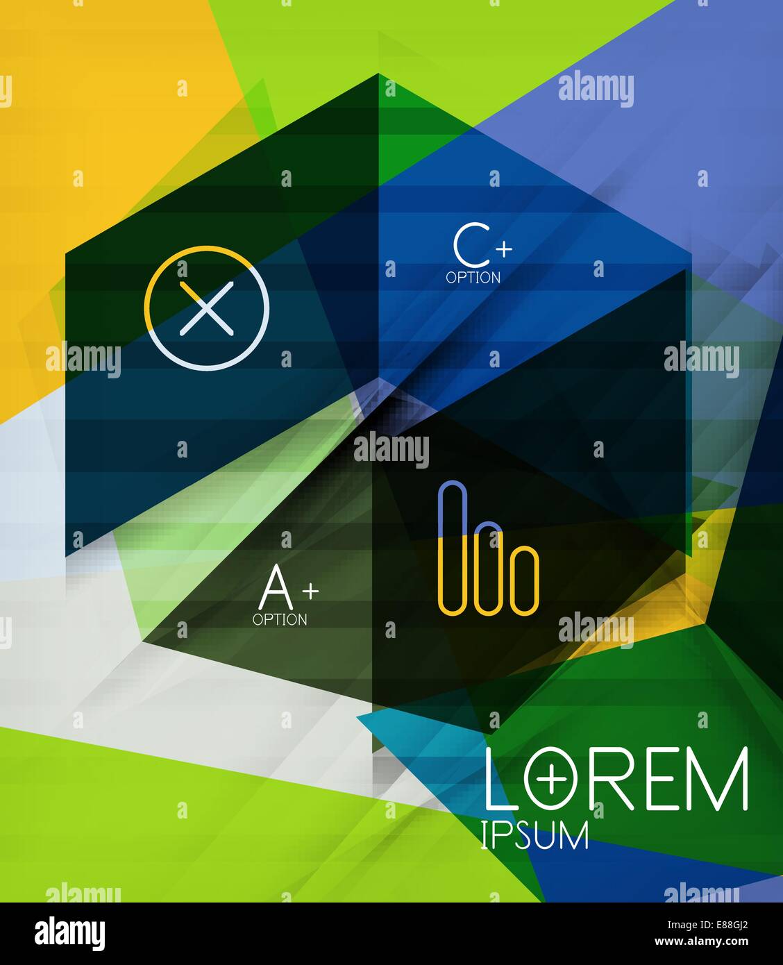 Blocks geometric abstract background Stock Vector Image & Art - Alamy
