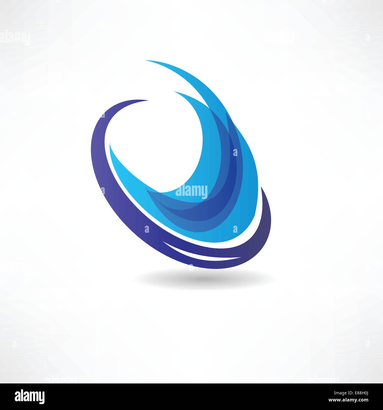 abstract blue water icon Stock Vector Image & Art - Alamy