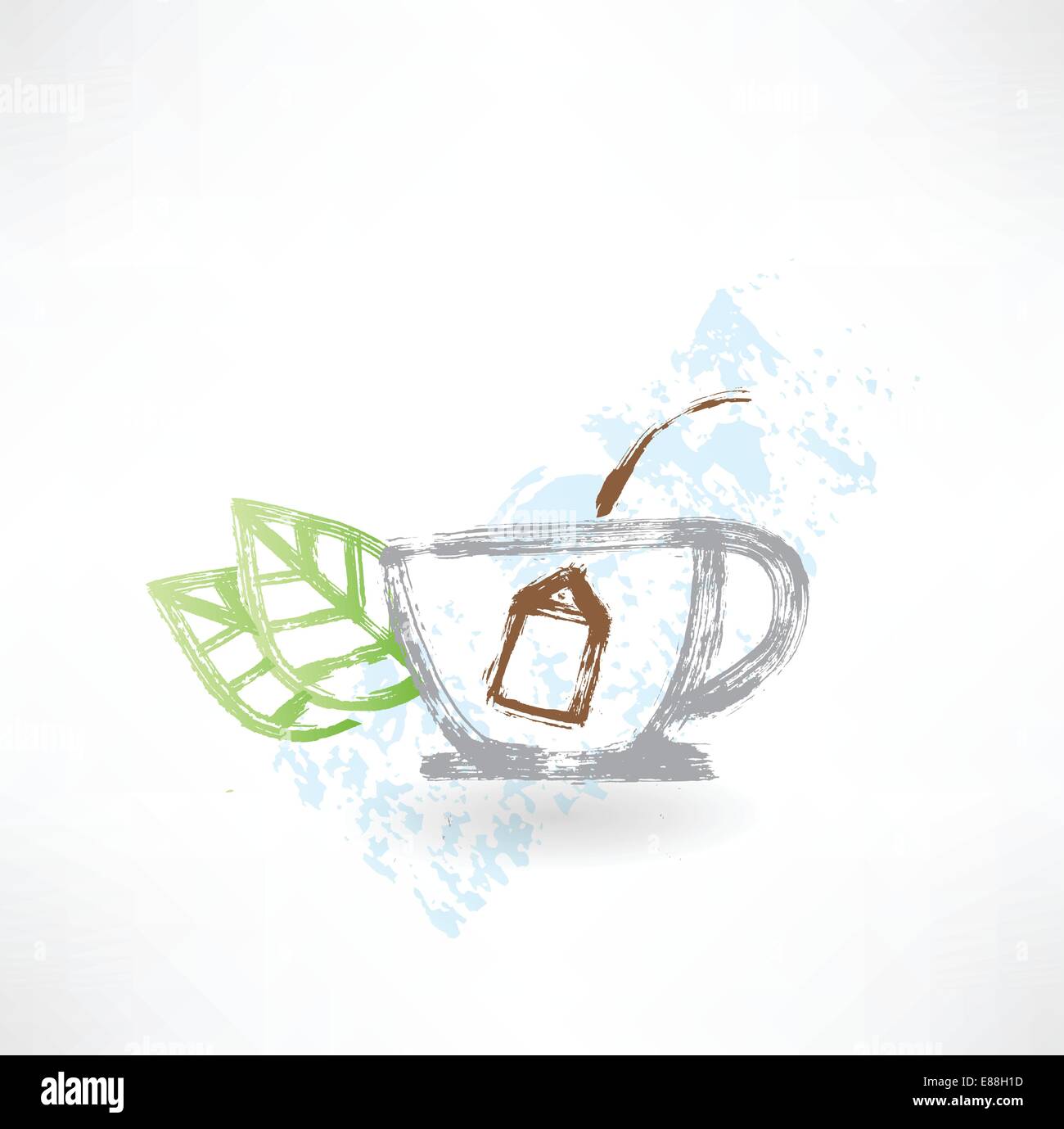 Tea bag string Stock Vector Images - Alamy
